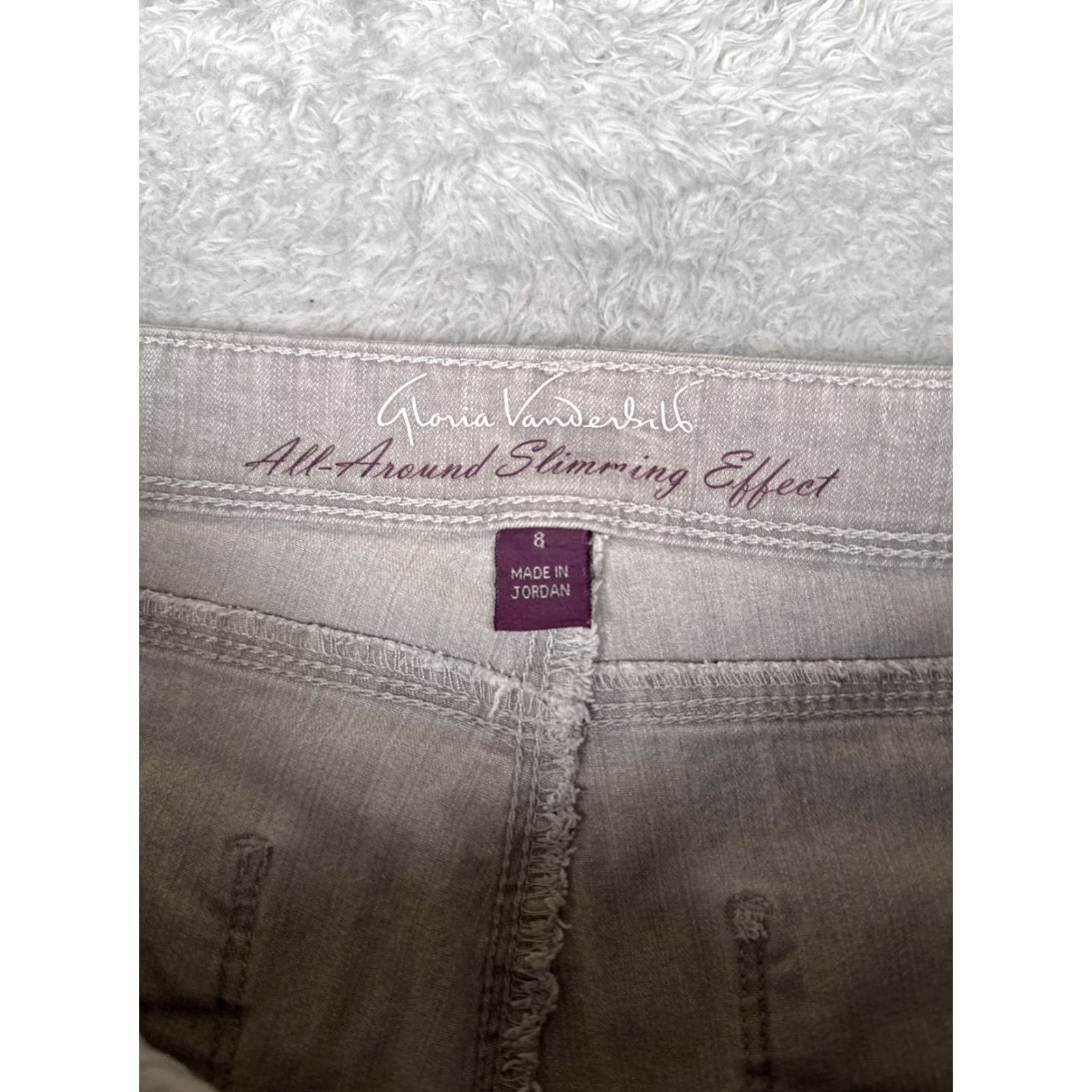 Gloria Vanderbilt Gloria Vanderbilt Jeans Women 8 Gray Denim Capri Cotton Blend Studded Ankle 30x23 Vintage: No Size 30" / US 8 / IT 44 - 6 Thumbnail