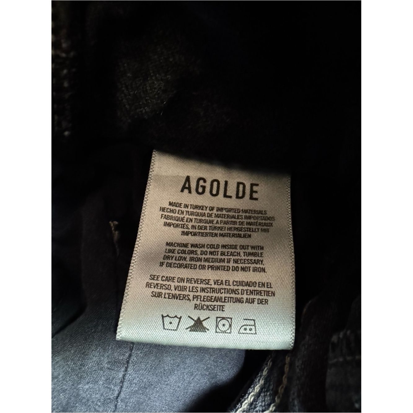 Agolde Agolde Remy High Rise Straight Corset Jeans In Black Size 2 Size 25" / US 0 / IT 36 - 9 Thumbnail