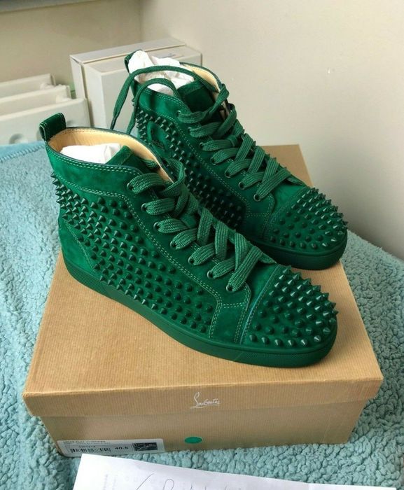 Christian Louboutin Louis Spike High Top Trainers EU 41