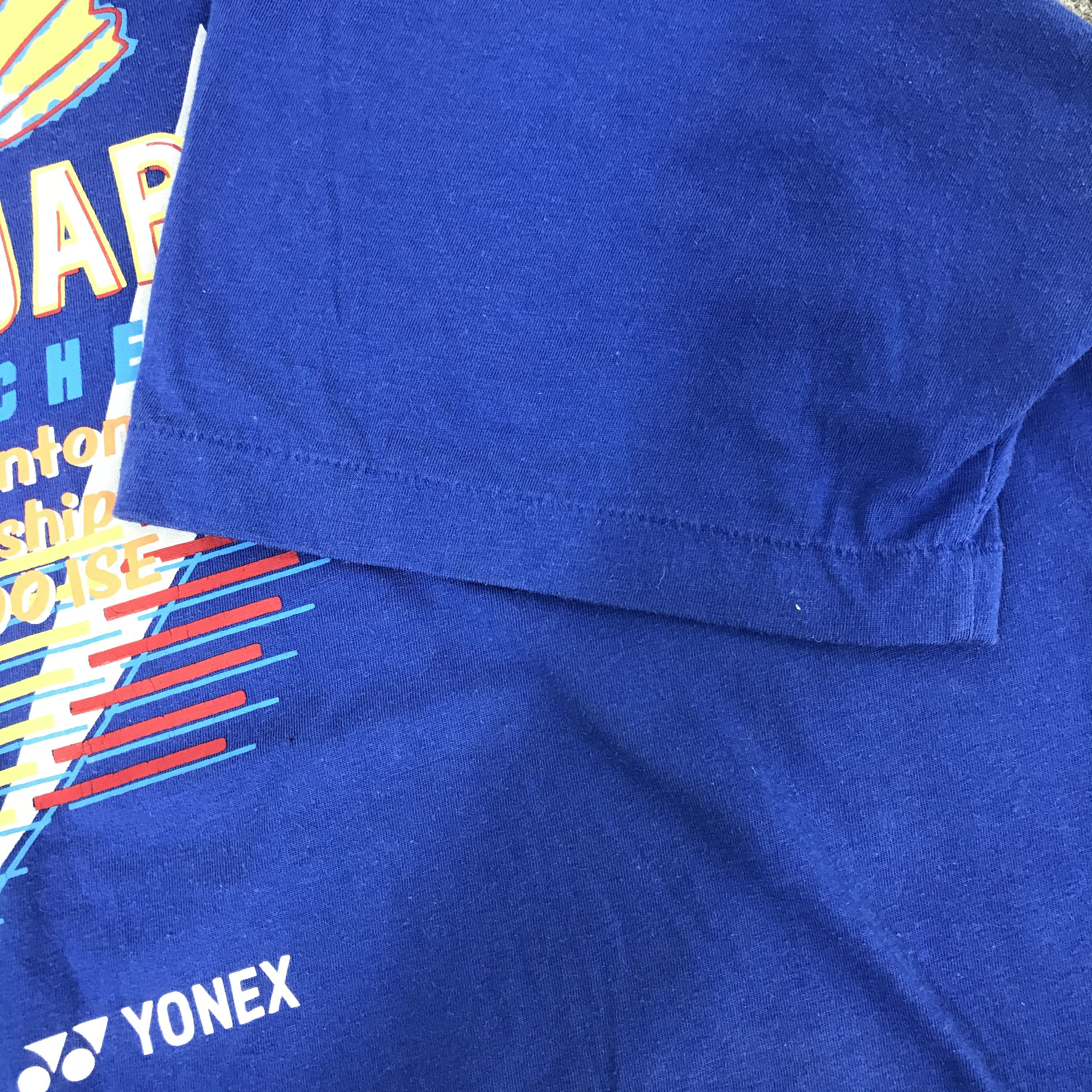 Japanese Brand Vtg Yonex all japan teachers badminton t-shirt Size US L / EU 52-54 / 3 - 6 Thumbnail
