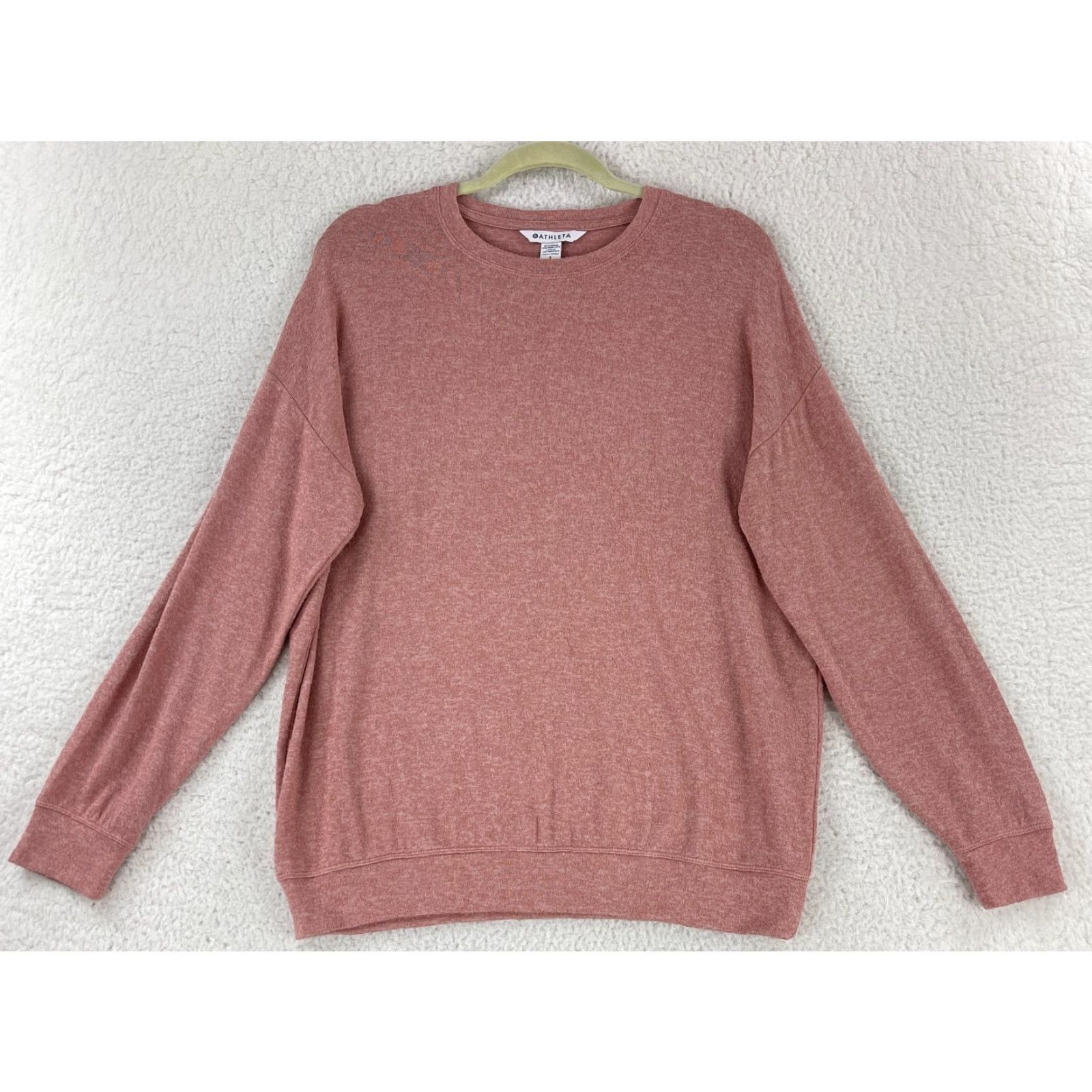 Athleta Athleta Pink Mindful Shirt Women Knit Crew Neck Pullover Long Sleeve Size S Size S / US 4 / IT 40 - 2 Thumbnail