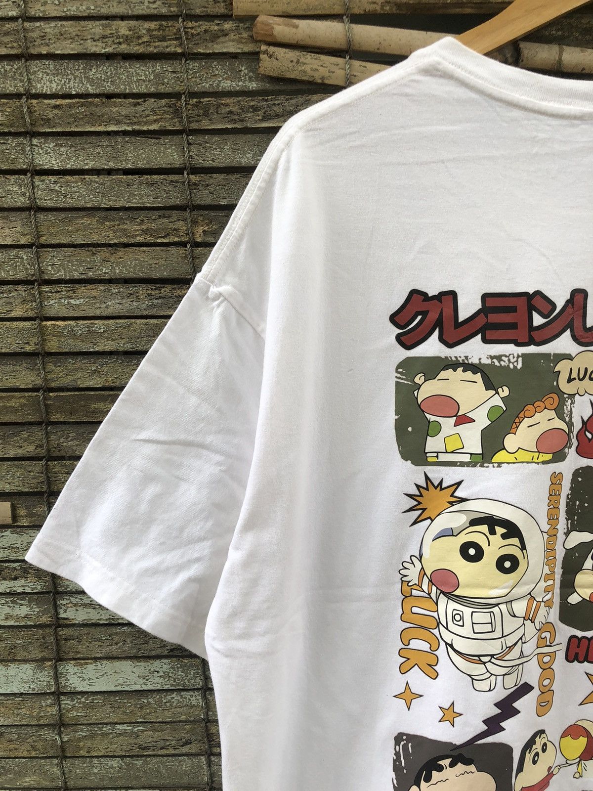 Anime × Japanese Brand × Vintage Vintage Japanese Anime Crayon Shinchan Backhit Tshirt Size US XL / EU 56 / 4 - 4 Thumbnail