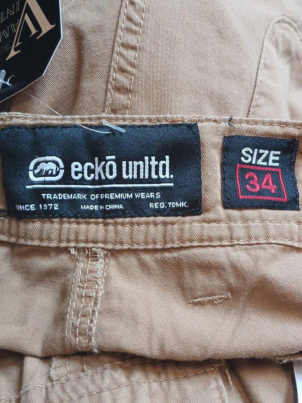 Ecko Unltd. Ecko Unlimited Cargo Khaki Cargo Shorts Men's 34.5x11 Y2K Size US 34 / EU 50 - 5 Thumbnail