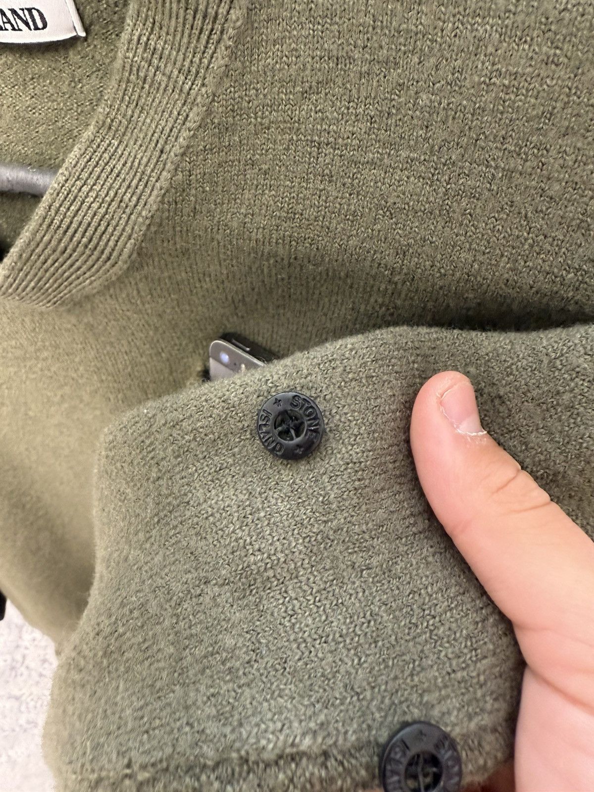 Vintage STONE ISLAND GREEN KNIT SWEATER WITH PATCH LOGO STYLE Size US M / EU 48-50 / 2 - 12 Thumbnail
