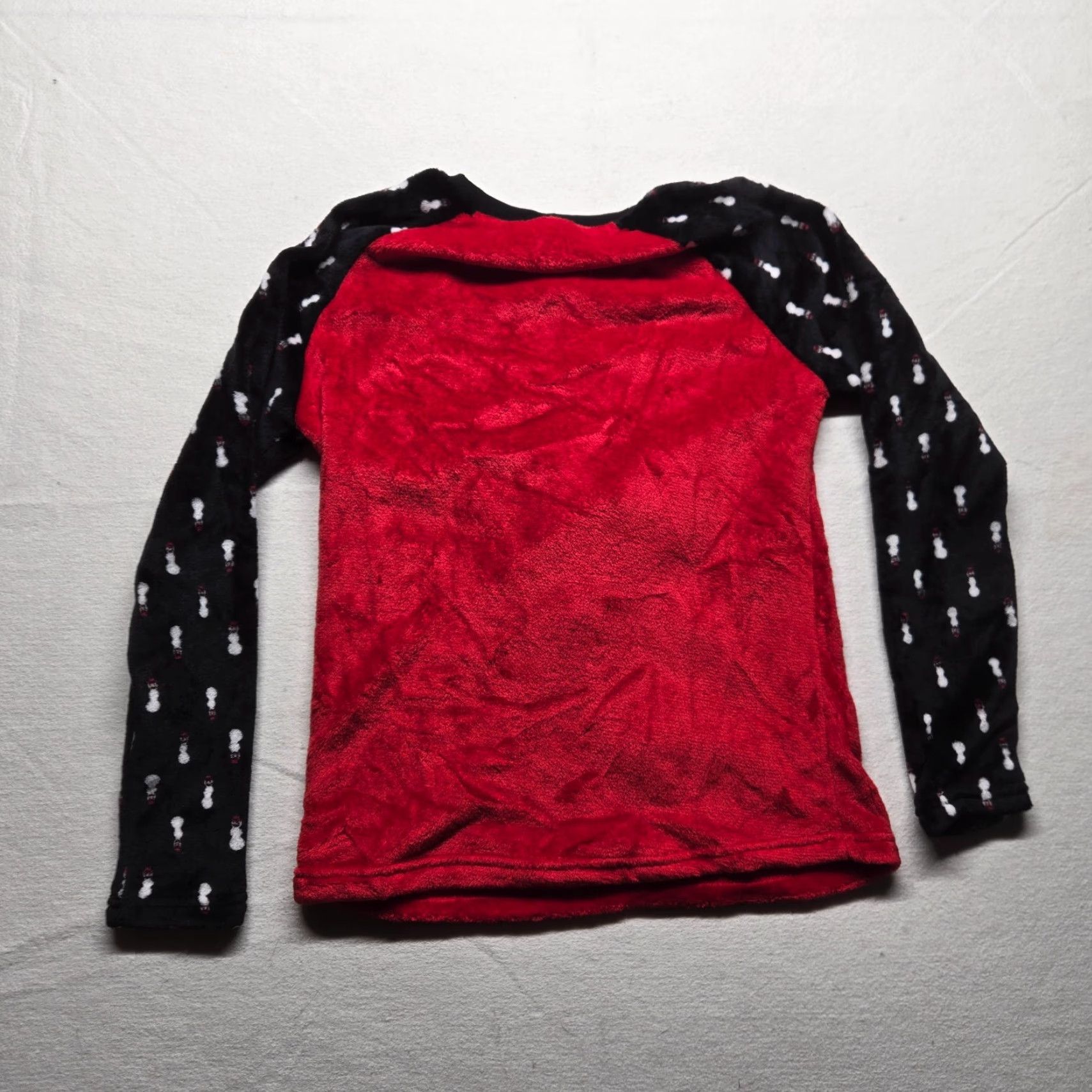 Vintage VINTAGE Secret Treasures Pajama Top Shirt Womens L Red Snowman Fleece Christmas Winter Warm Soft Large Size L / US 10 / IT 46 - 7 Thumbnail