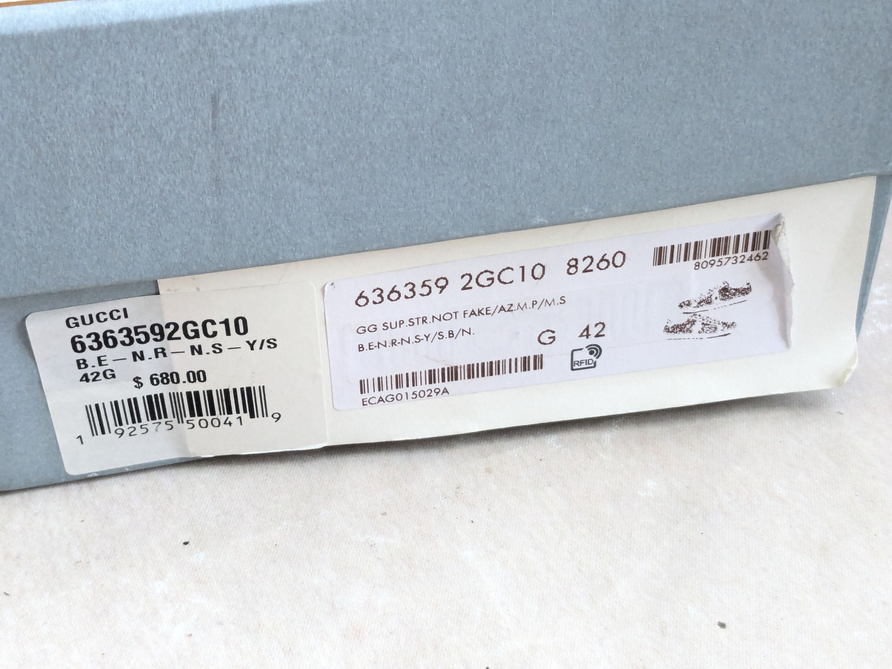 Gucci Gucci Ace Monogram Low 8.5 Canvas GG Logo Size US 8.5 / EU 41-42 - 20 Thumbnail