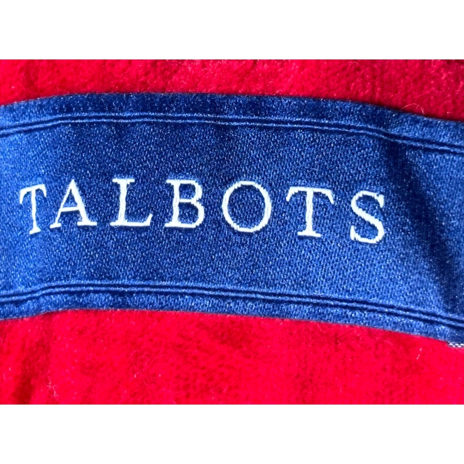 Talbots VINTAGE Talbots Velvet Pants Women’s Petites 16p High Rise Straight Leg Red Cotton Blend Casual Size 38" / US 16 / IT 52 - 5 Thumbnail