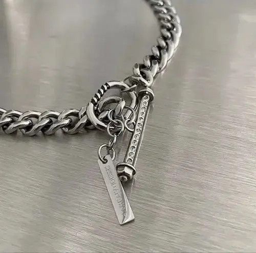 Designer × Jewelry × Vintage Vintage diamond-encrusted necklace Size ONE SIZE - 4 Thumbnail