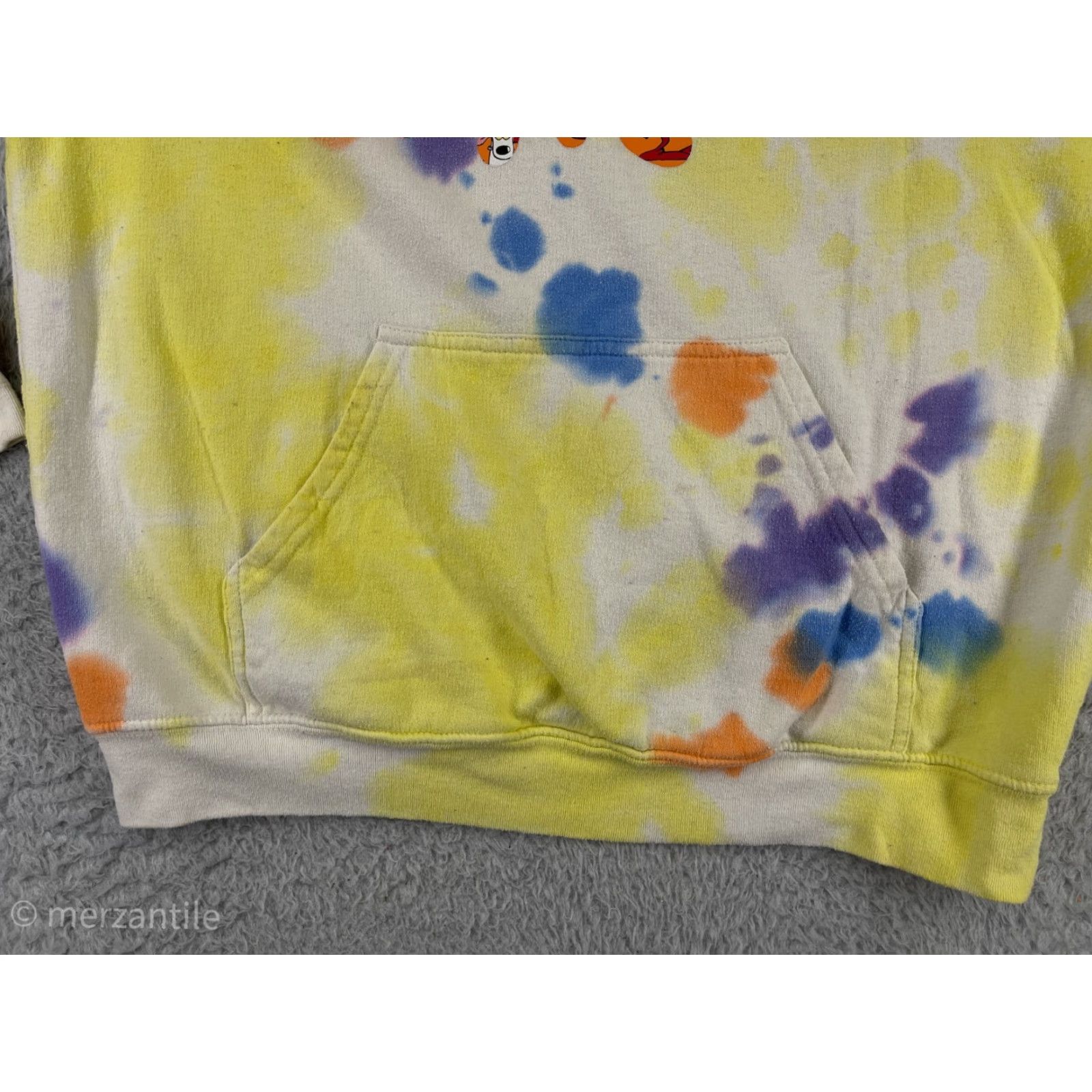 Nickelodeon Nickelodeon Womens Hoodie 1X Yellow Jersey Polyester 90's Cartoon Characters Hooded Oversized Pullover Size XL / US 12-14 / IT 48-50 - 6 Thumbnail
