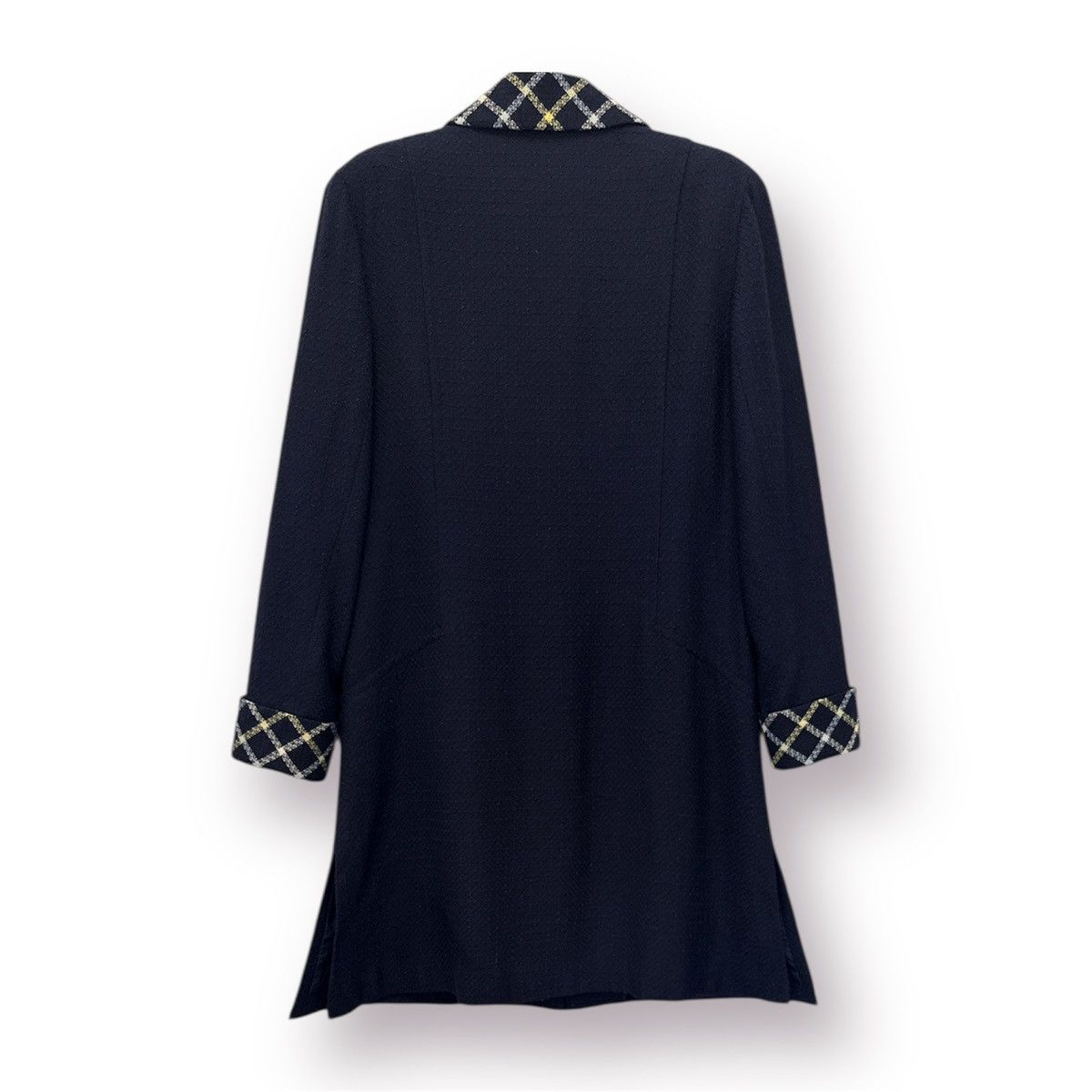 Courreges 🔥 VINTAGE PARIS LUXURY COURREGES WOOL LONG COAT IN BLUE Size S / US 4 / IT 40 - 11 Thumbnail
