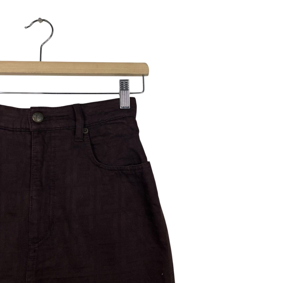 Fendi Vintage Fendi Zucca Skirt Size 27" / US 4 / IT 40 - 3 Thumbnail