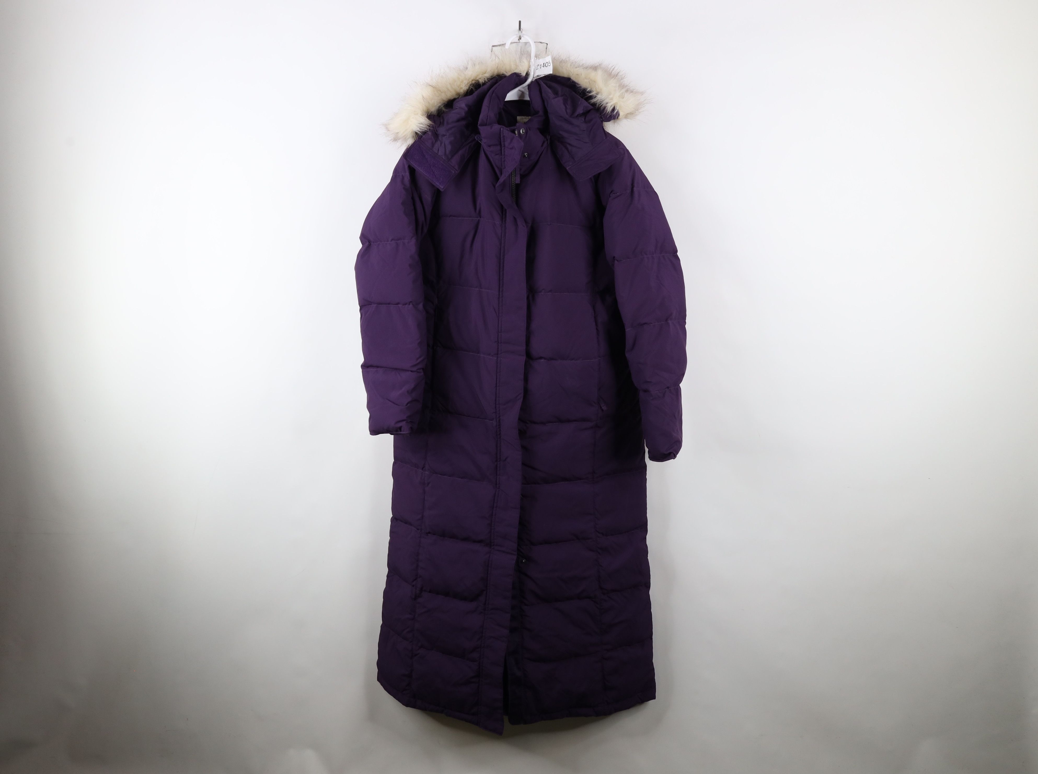 L.L. Bean × Vintage LL Bean Faux Fur Trim Duck Down Full Length Puffer Jacket Size M / US 6-8 / IT 42-44 - 1 Thumbnail