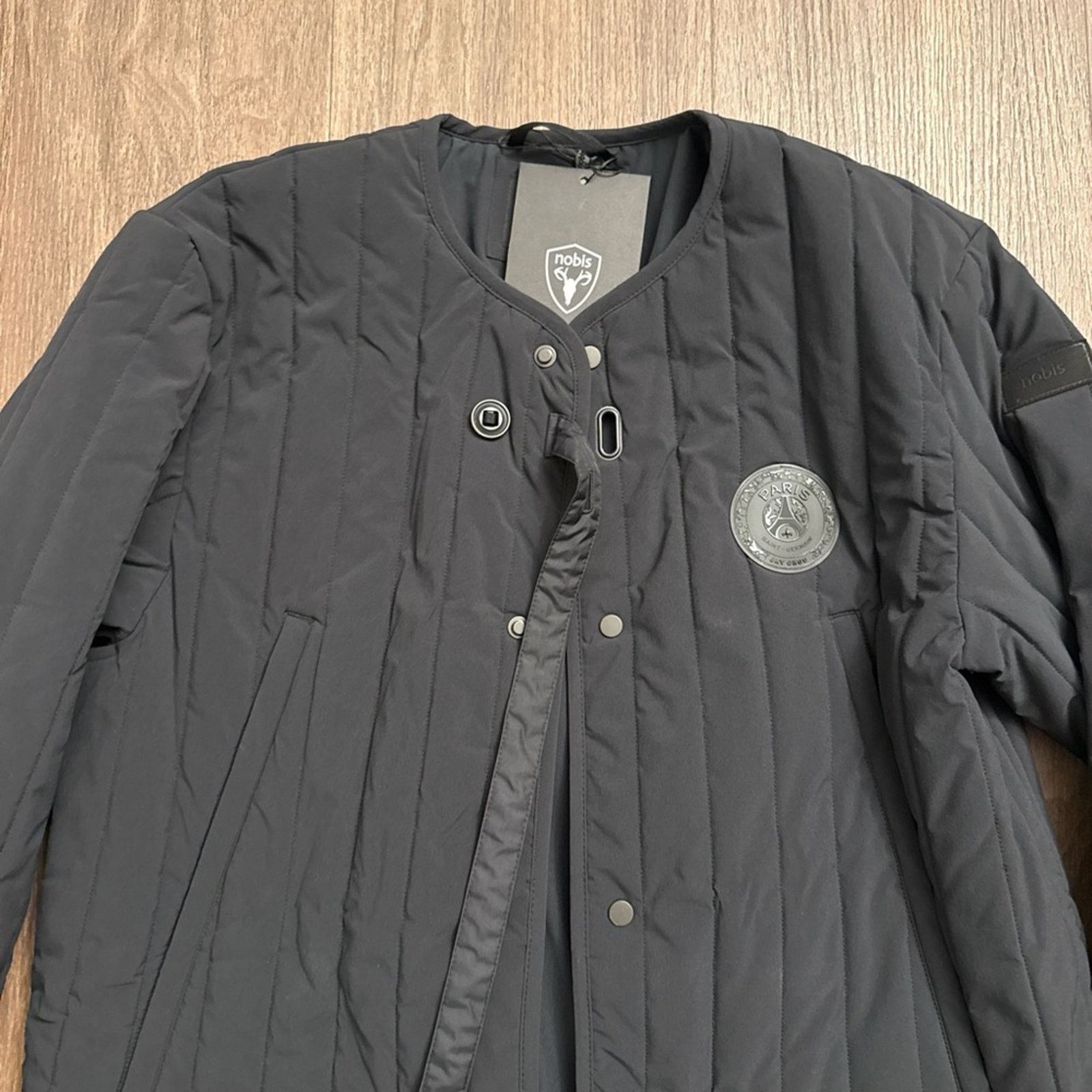 Nobis NWT Nobis women’s Eiffel Tower Black Quilted JKT Size M / US 6-8 / IT 42-44 - 3 Thumbnail