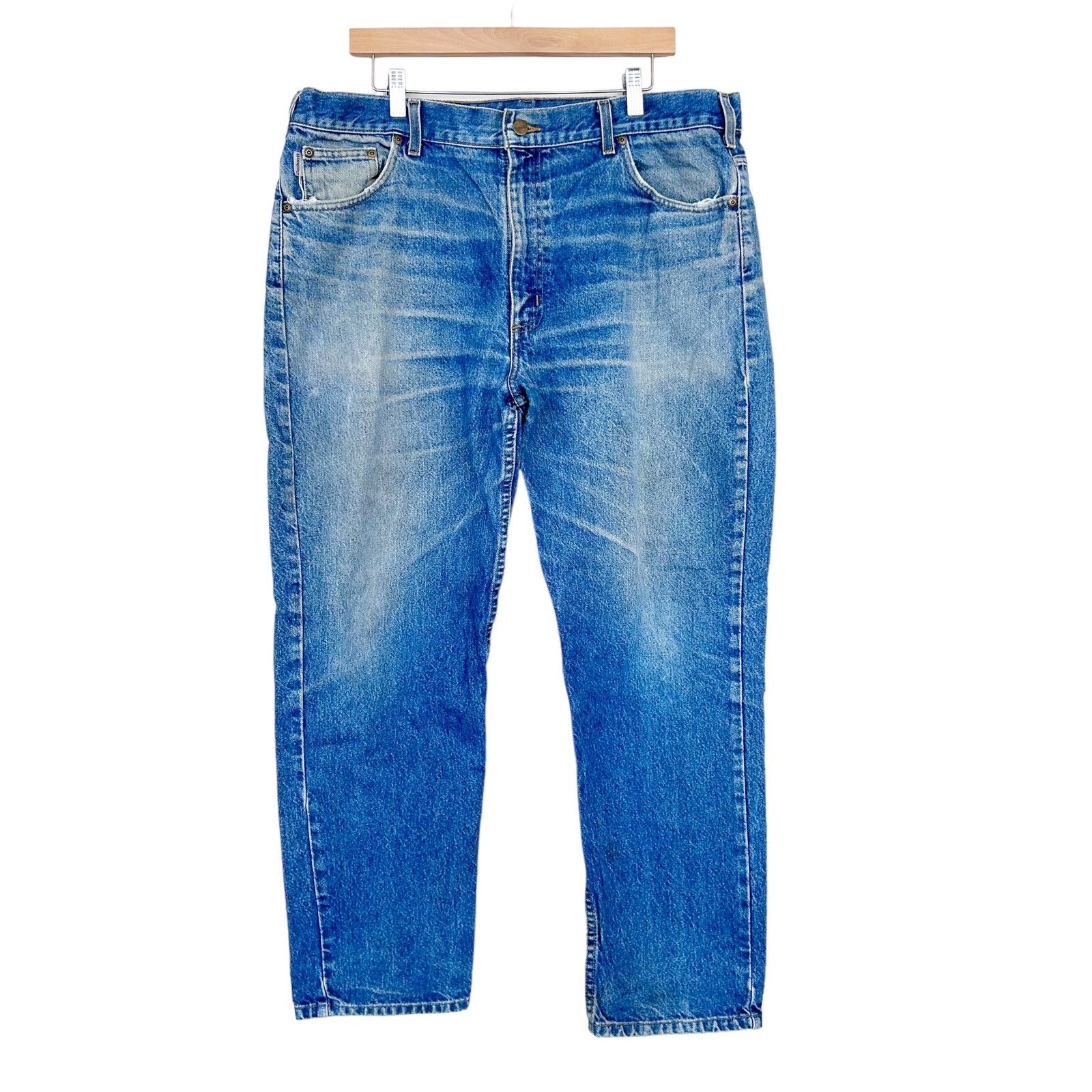 Carhartt Carhartt Work Straight Leg Jeans Sz 40x30 Size 40" / US 18 - 1 Thumbnail