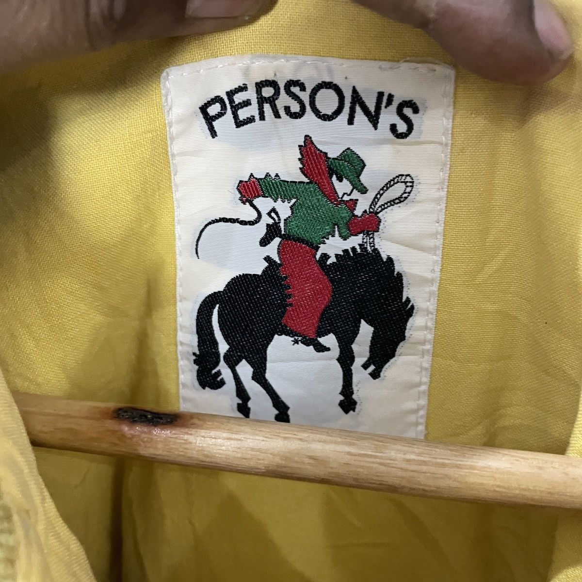 PERSON'S Vintage 90s Person Spellout Big Logo Bomber Jacket Size US XXL / EU 58 / 5 - 5 Thumbnail
