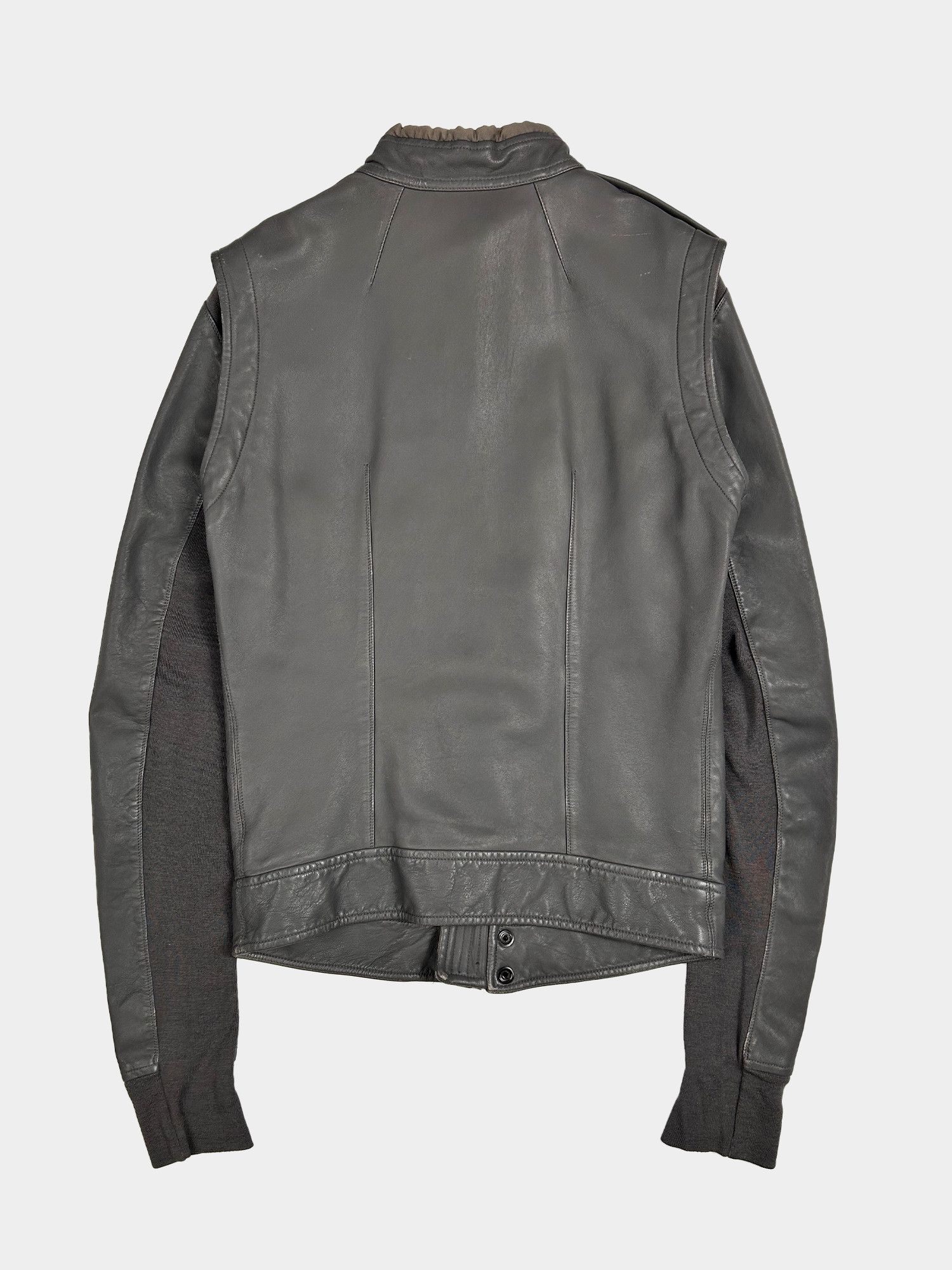 Rick Owens RICK OWENS Leather Pilot Jacket SS2008 ‘Creatch” Size US S / EU 44-46 / 1 - 2 Thumbnail