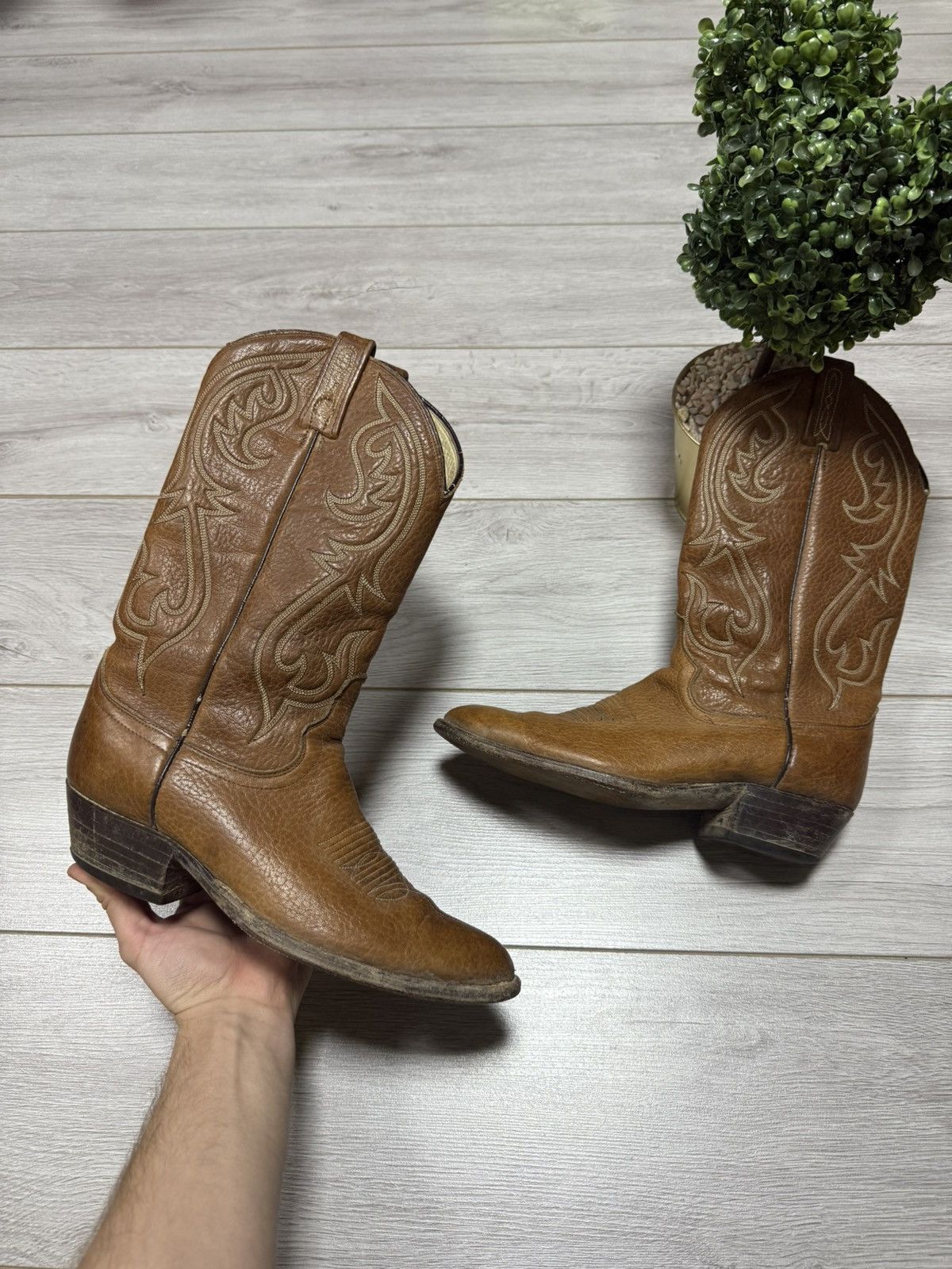 Dan Post Dan Post Boots Men's Size 8.5 Western Leather GUIDI STYLE Size US 8.5 / EU 41-42 - 1 Thumbnail