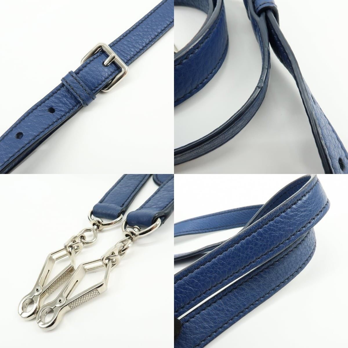 Miu Miu Miu Miu Calfskin Shoulder Bag Blue Size ONE SIZE - 4 Thumbnail