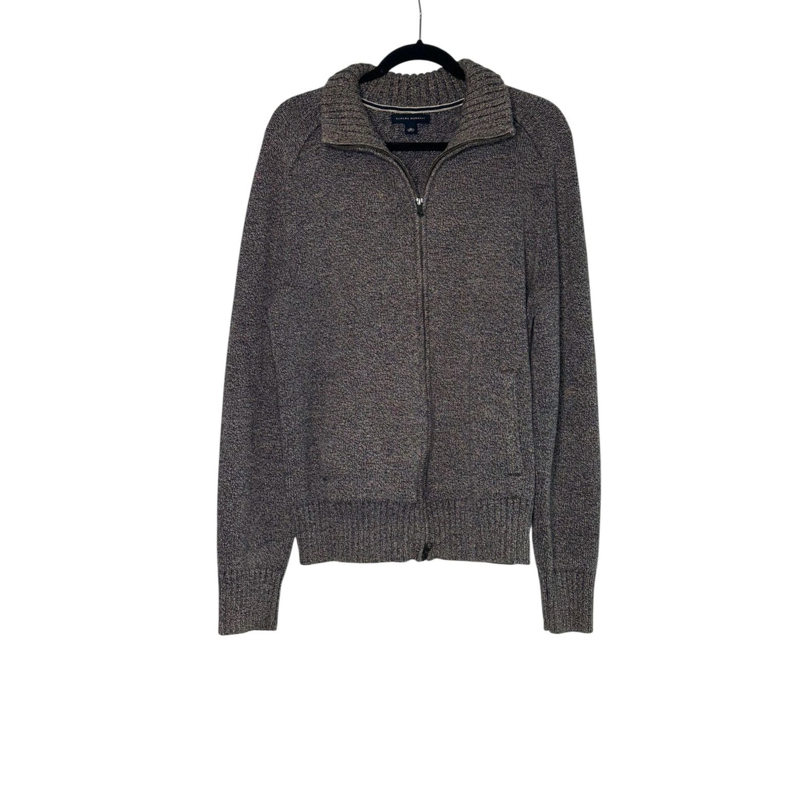 Banana Republic Banana republic blue zippered knit sweater jacket size Large Size US L / EU 52-54 / 3 - 8 Thumbnail