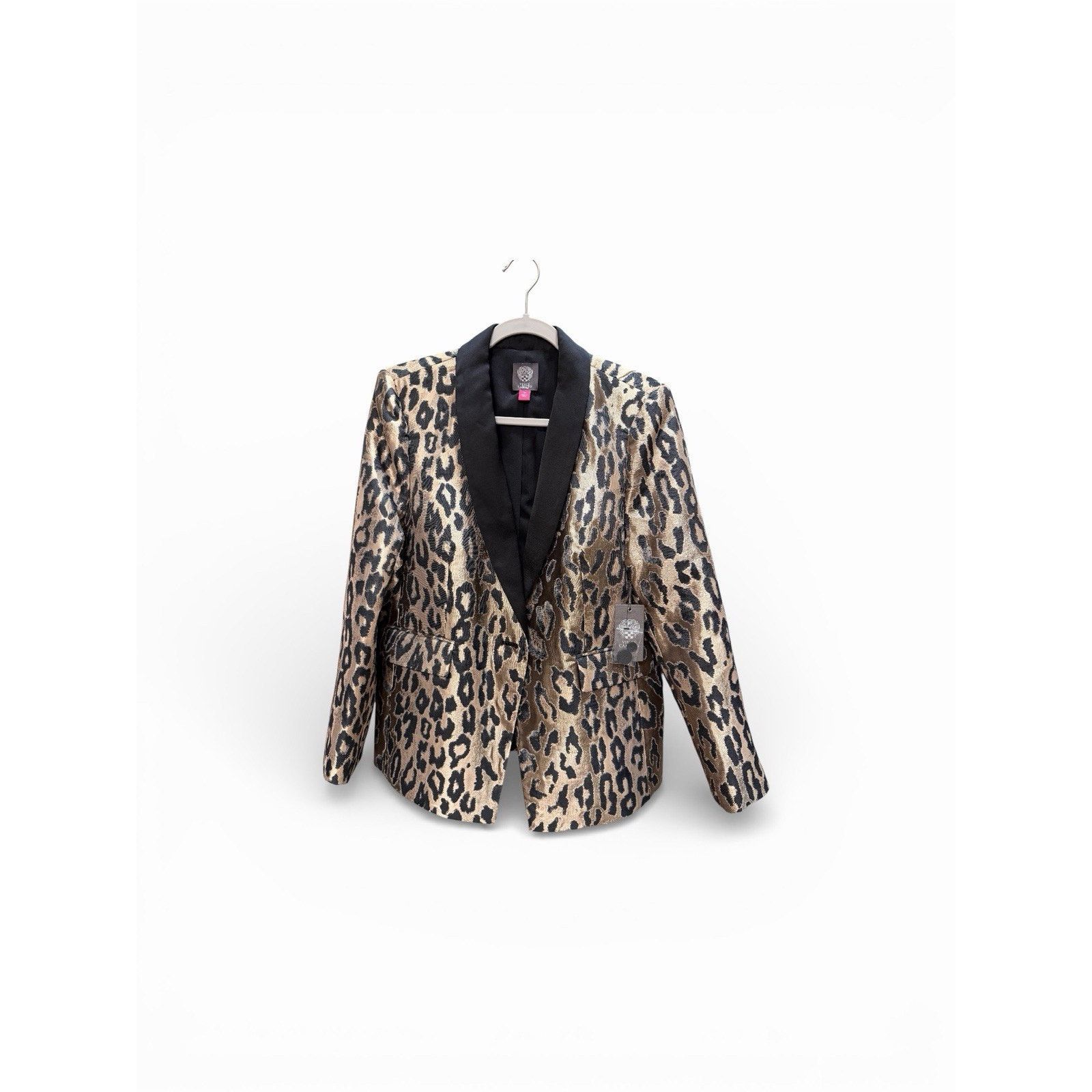 Vince Camuto Vince Camuto Leopard Print Shawl Collar Blazer 14 $168 Size L / US 10 / IT 46 - 4 Thumbnail