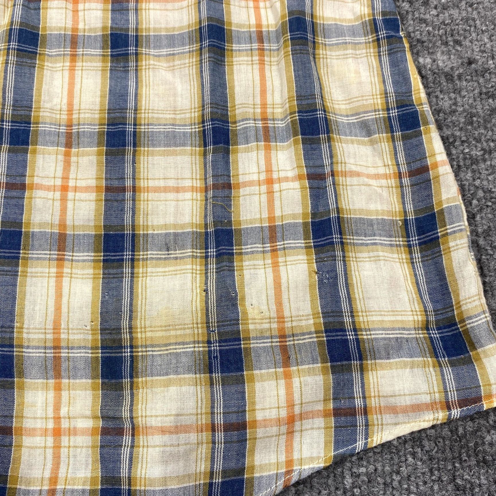 JCPenney VINTAGE JCPenney Shirt Mens XL Beige Plaid Long Sleeve Snap Button Up Pockets Size US XL / EU 56 / 4 - 6 Thumbnail