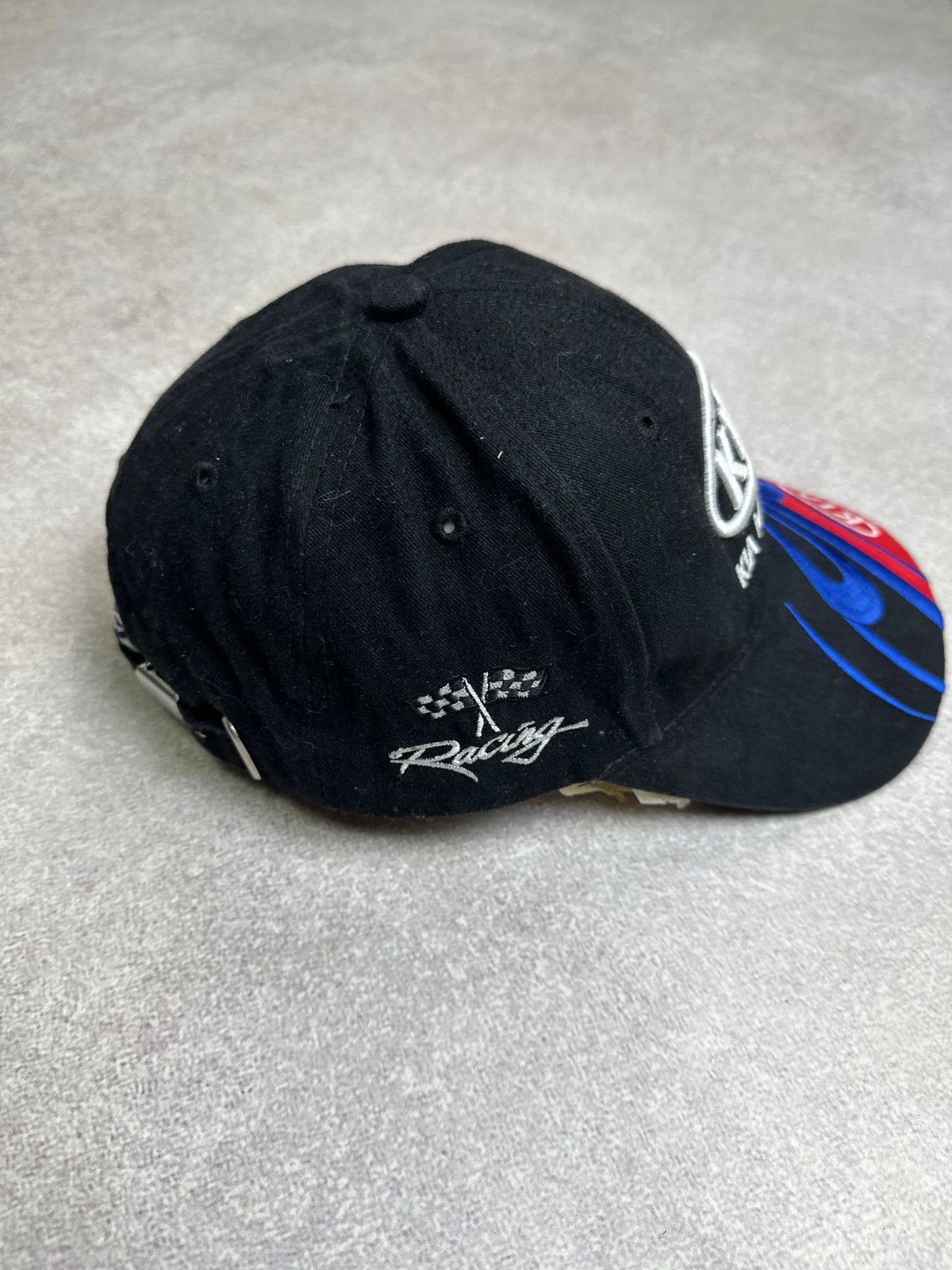 Vintage Vintage Kia Avantgarde Flames Embroidery Cap Os Size ONE SIZE - 3 Thumbnail