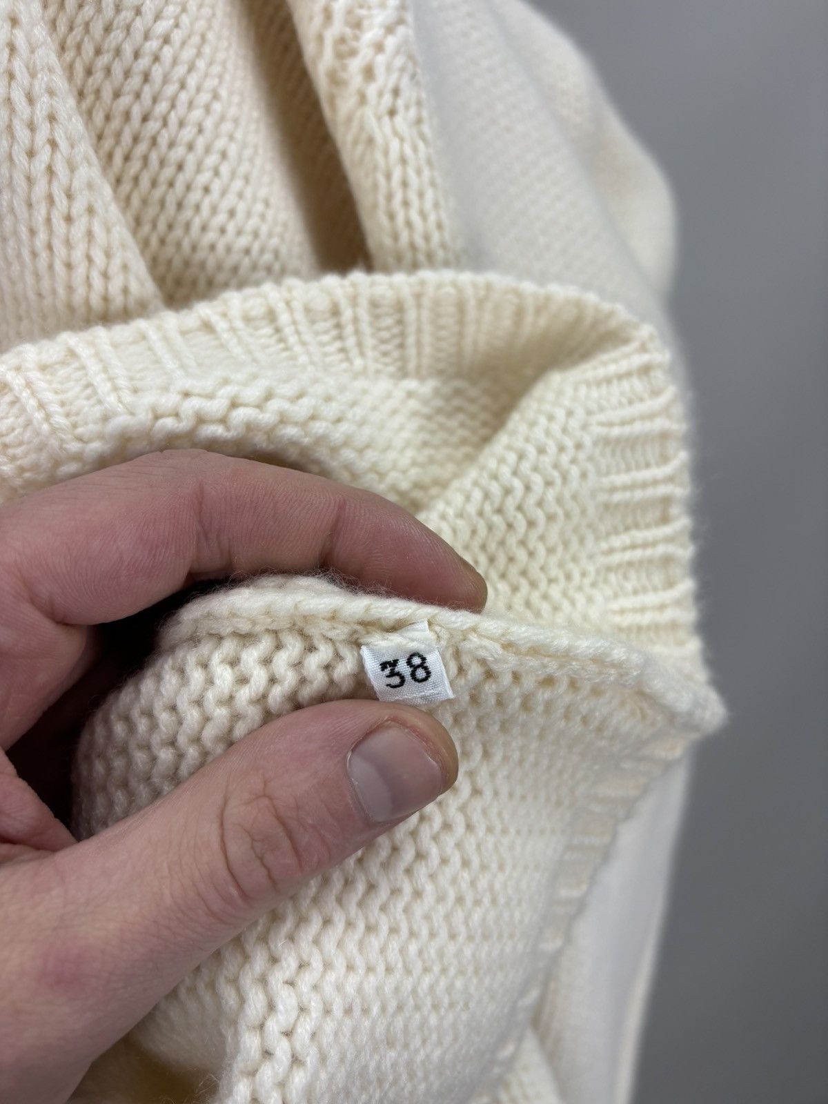 Jil Sander Womens sweater Jil Sander Raf Simons Size 38 Color Beige Size XS / US 0-2 / IT 36-38 - 9 Thumbnail