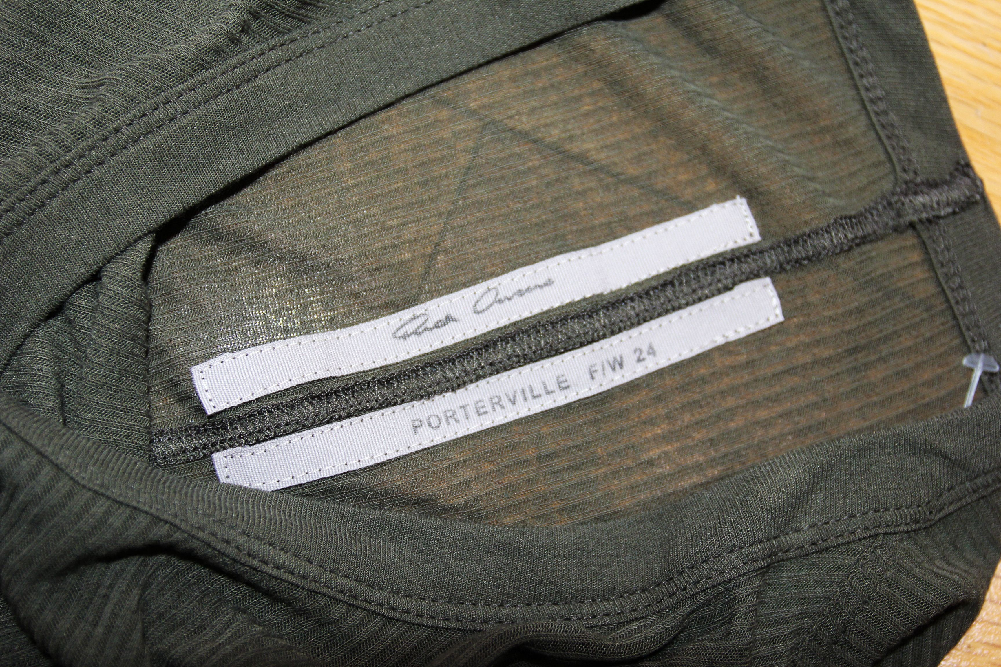 Rick Owens BNWT AW24 RICK OWENS "PORTERVILLE" RIB LS T TSHIRT FOREST S Size US S / EU 44-46 / 1 - 9 Thumbnail