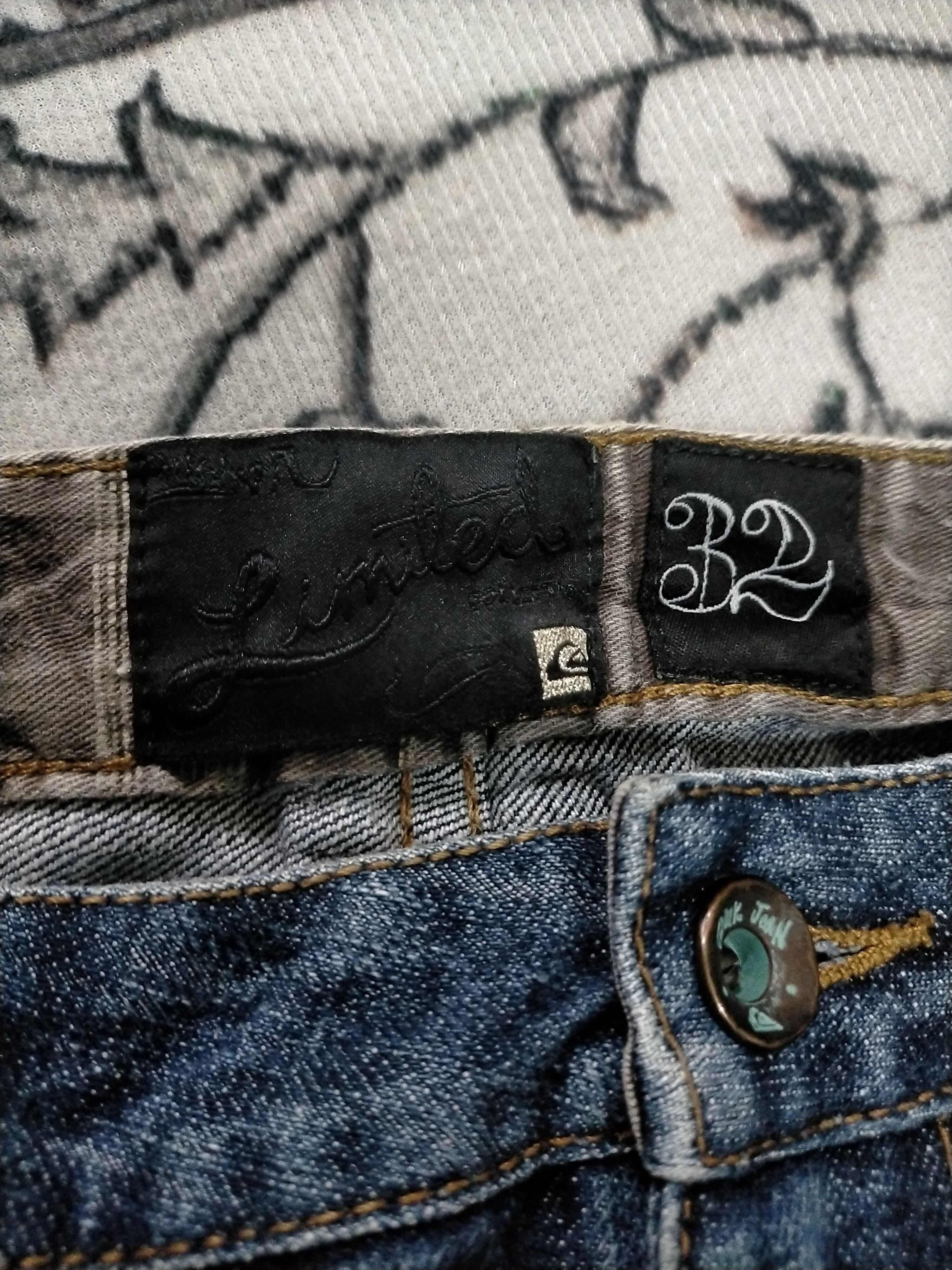 Quiksilver 🔥Limited Edition🔥 Vintage Quicksilver Distressed Rare Jean Size US 32 / EU 48 - 10 Thumbnail