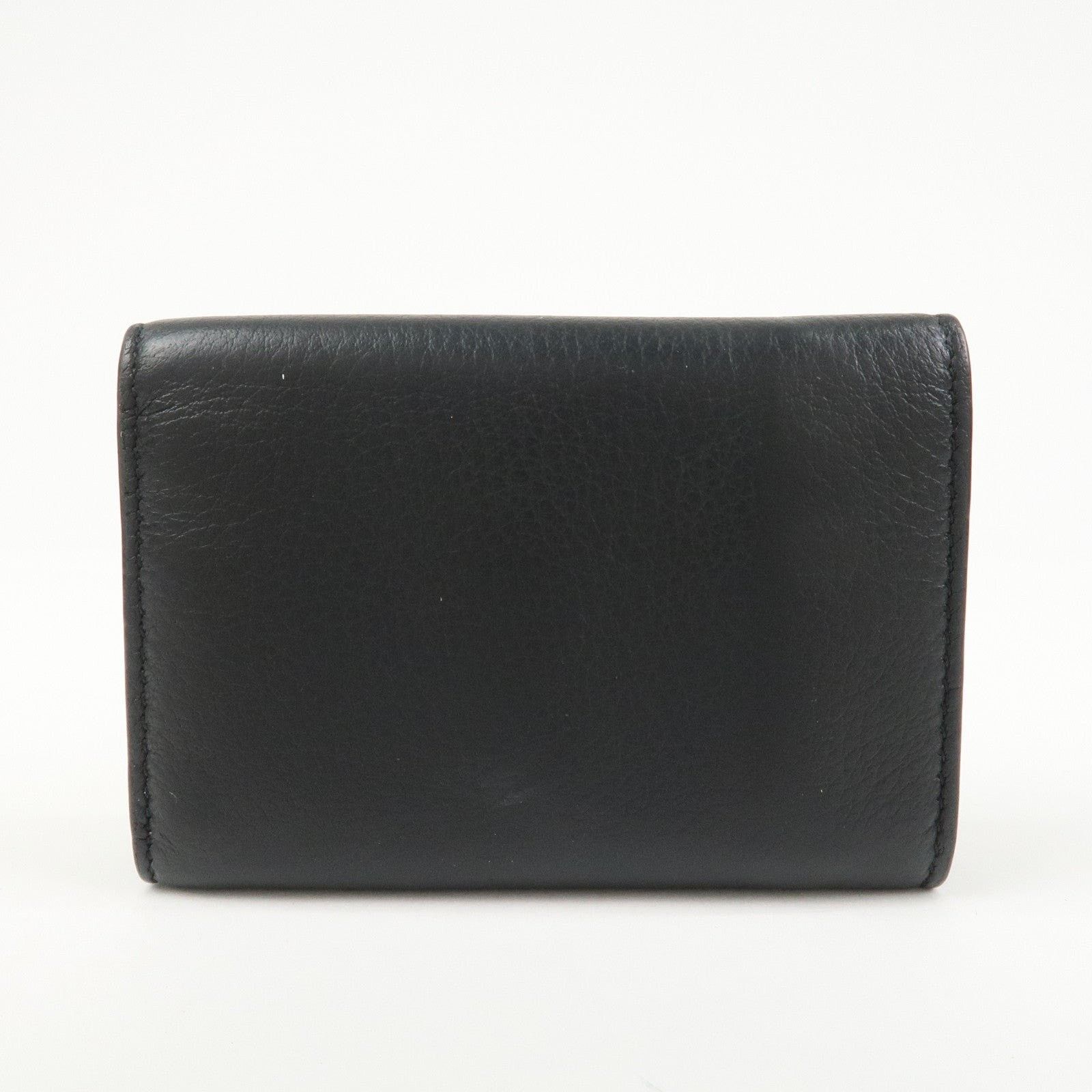 Balenciaga Balenciaga Everyday Calfskin Tri-fold Wallet Black Size ONE SIZE - 2 Thumbnail