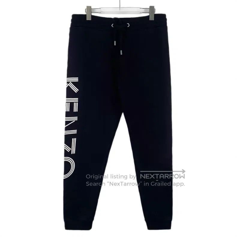 Kenzo Kenzo size XL Black Logo Letter Cotton Drawstring Casual Tr Size 26" / US 2 / IT 38 - 1 Thumbnail