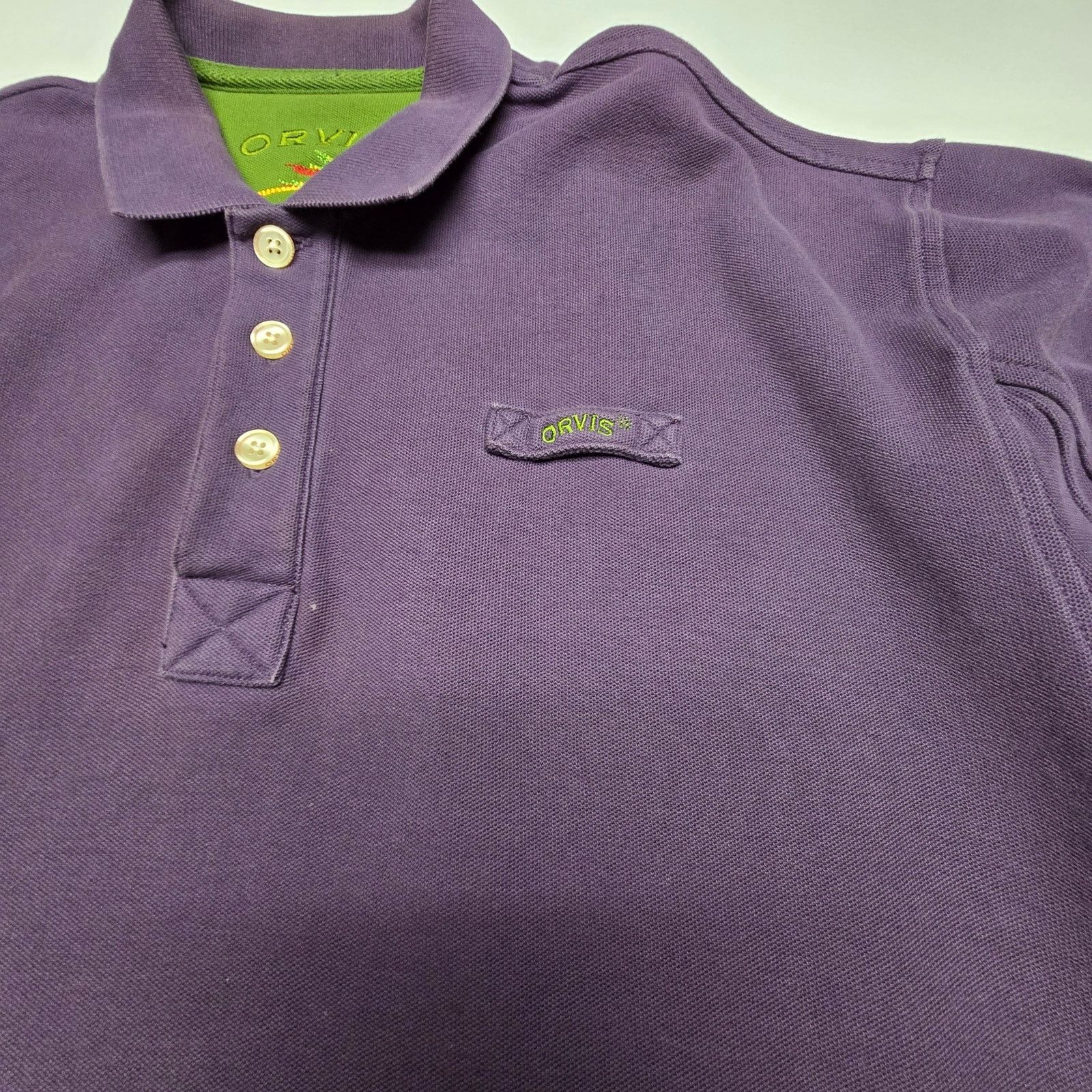 Orvis × Vintage Vintage Orivis Polo Shirt Large Purple Fly Fishing Shirt Size US L / EU 52-54 / 3 - 3 Thumbnail