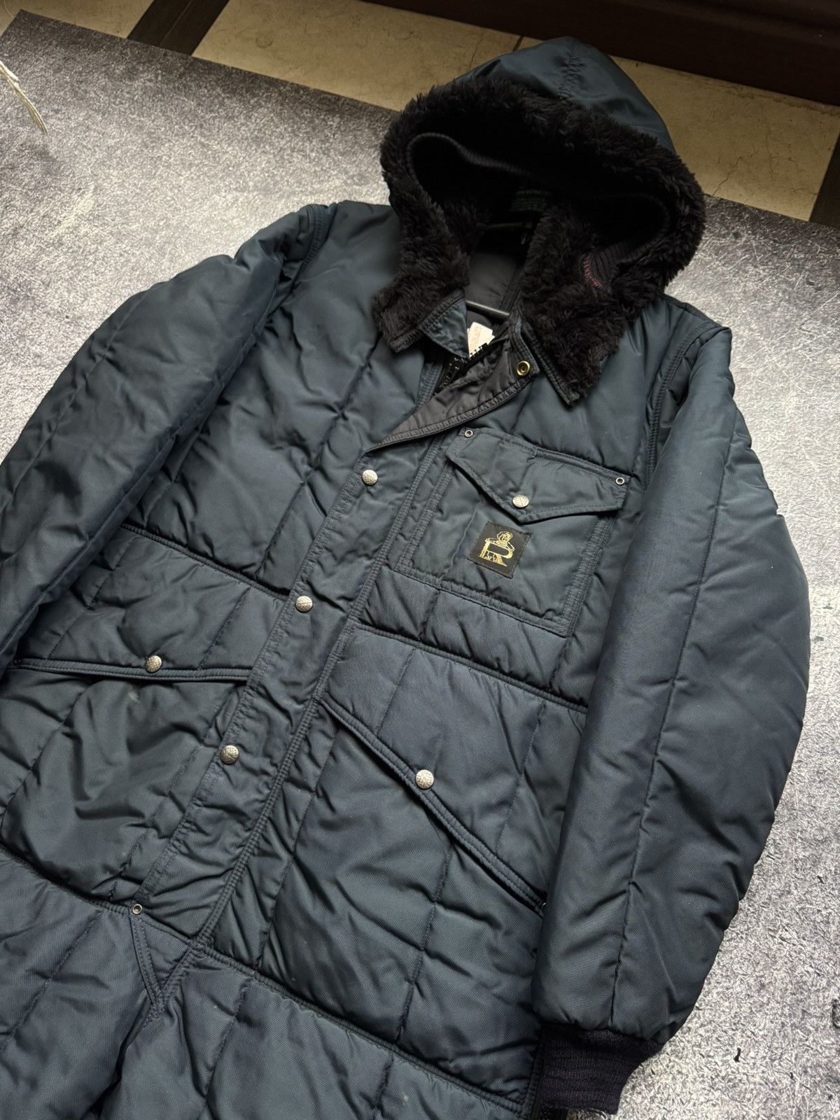Refrigiwear REFRIGIWEAR waterproof Coverall Suit With Hood Navy Small Size US 32 / EU 48 - 1 Thumbnail