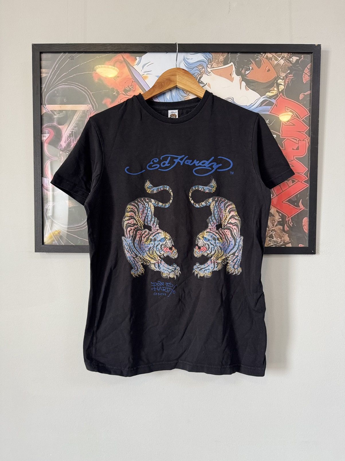 Ed Hardy Very crazy tiger Rare Ed Hardy Tee Y2K Affliction Style Size US L / EU 52-54 / 3 - 1 Thumbnail