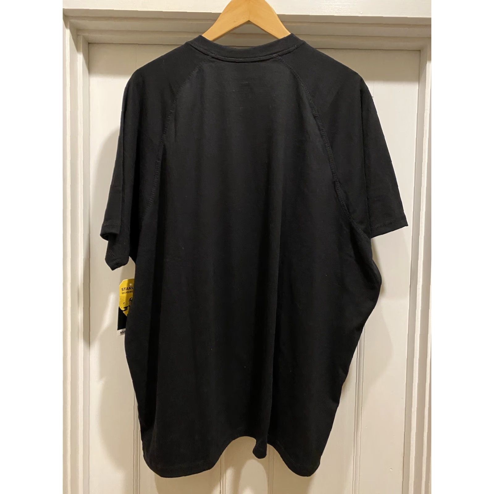 Vintage Stanley Stretch Shirt Mens 2XLBlack Henley Short Sleeve Button-Up NWT Work New Size US XXL / EU 58 / 5 - 2 Thumbnail