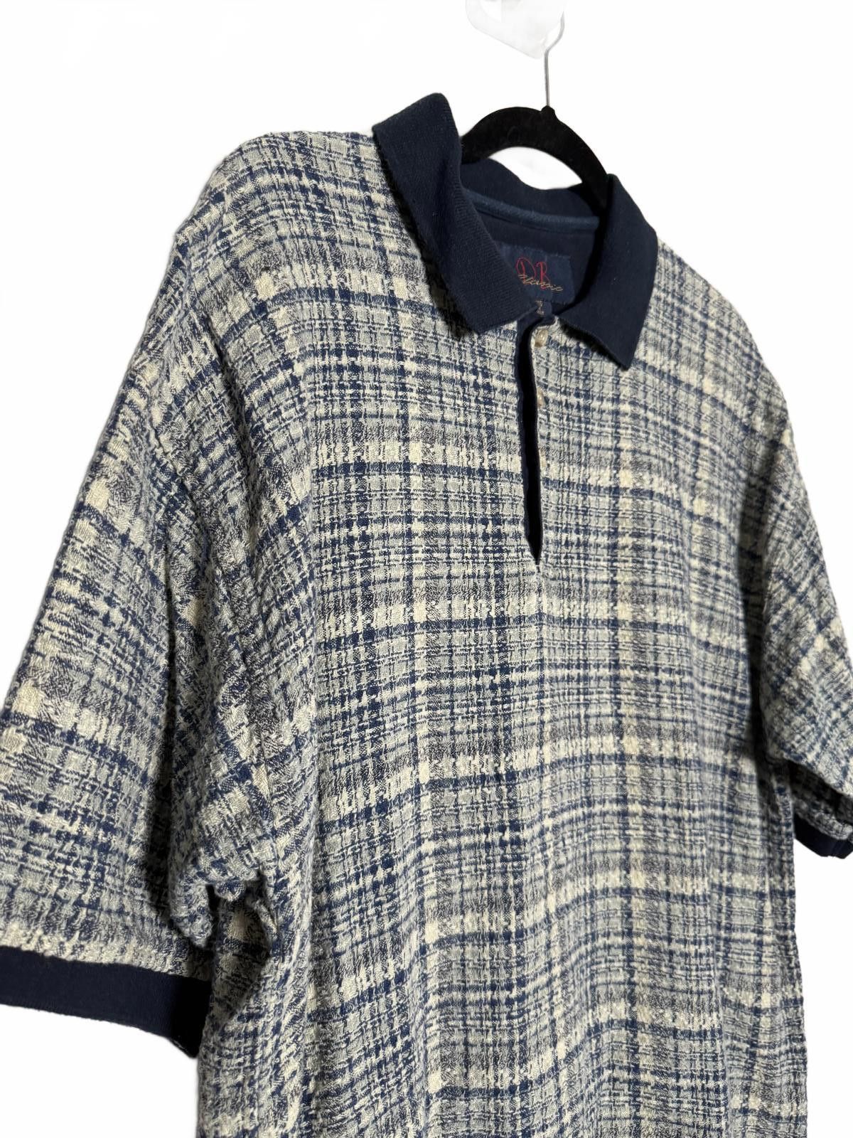Unknown London Vintage 90s Men's Short Sleeve Plaid Polo Shirt Size US XL / EU 56 / 4 - 1 Thumbnail