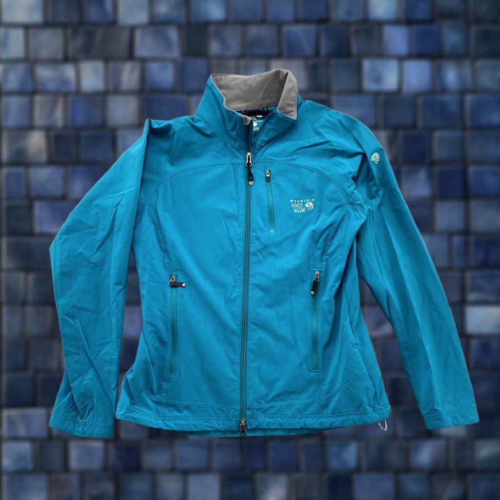 Mountain Hardwear Mountain Hardwear Women’s Blue Full Zip Stretch Jacket M Nylon Waterproof Jacket Size M / US 6-8 / IT 42-44 - 1 Thumbnail