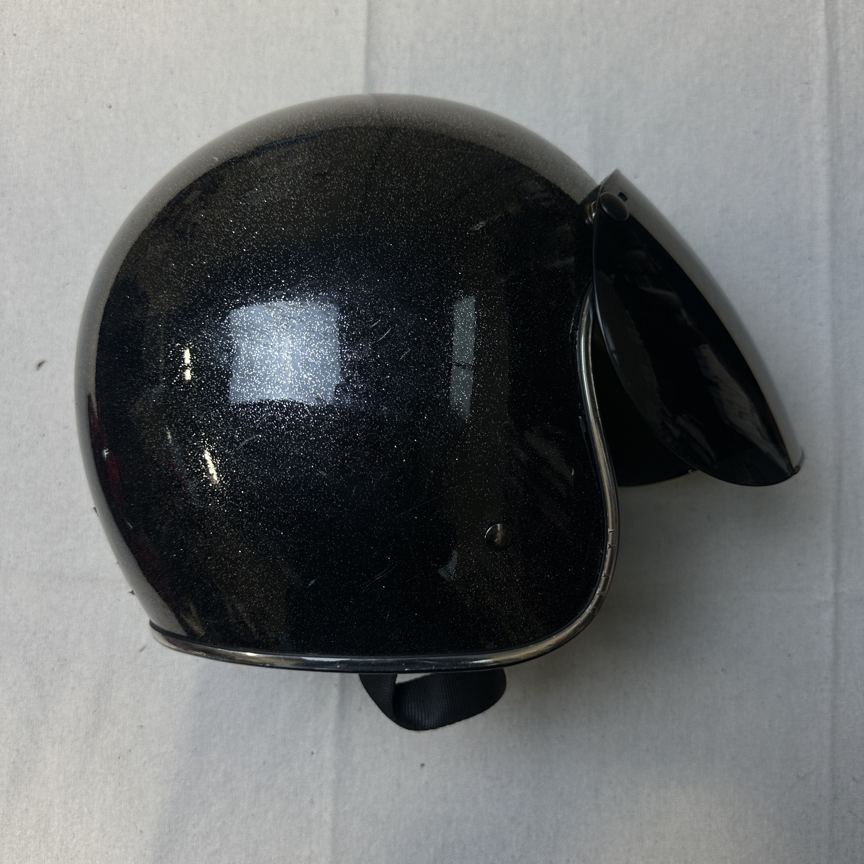 Bell Vintage Bell Custom 500 Black Metallic Motorcycle Helmet Size M Size ONE SIZE - 2 Thumbnail
