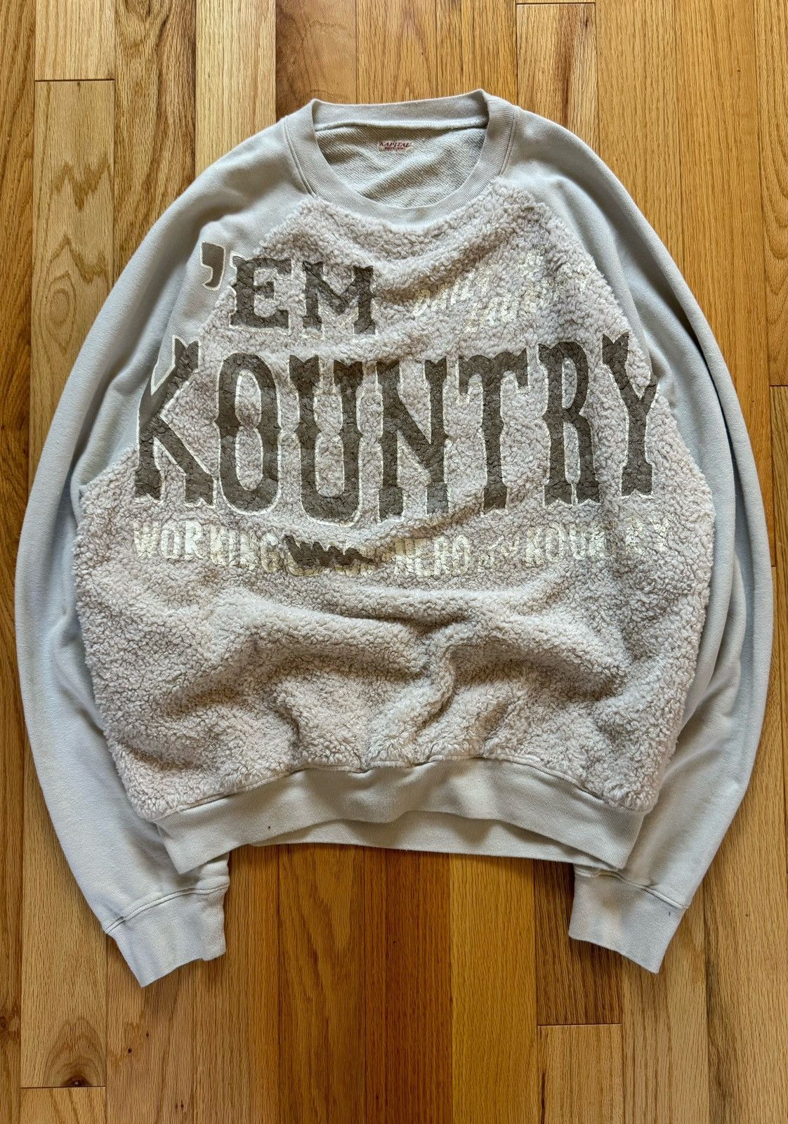 Kapital AW2023 Kapital Kountry ‘Grizzly’ Fleece Logo Sweatshirt Size US L / EU 52-54 / 3 - 1 Thumbnail