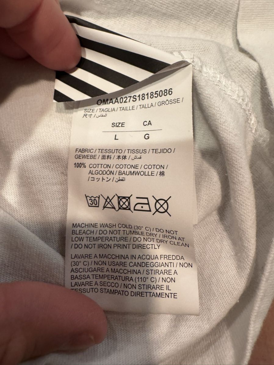 Off-White Off White Temperature Diag T-Shirt Size US L / EU 52-54 / 3 - 6 Thumbnail