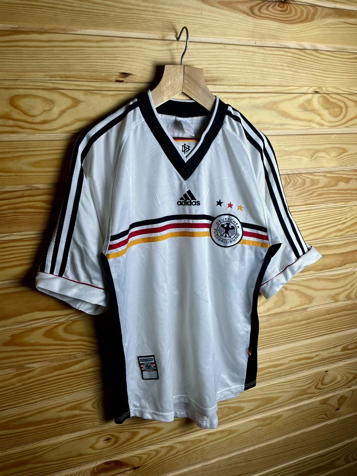 Adidas × Vintage Germany 1998/1999 Home National Team Soccer Jersey Football Size US M / EU 48-50 / 2 - 1 Thumbnail