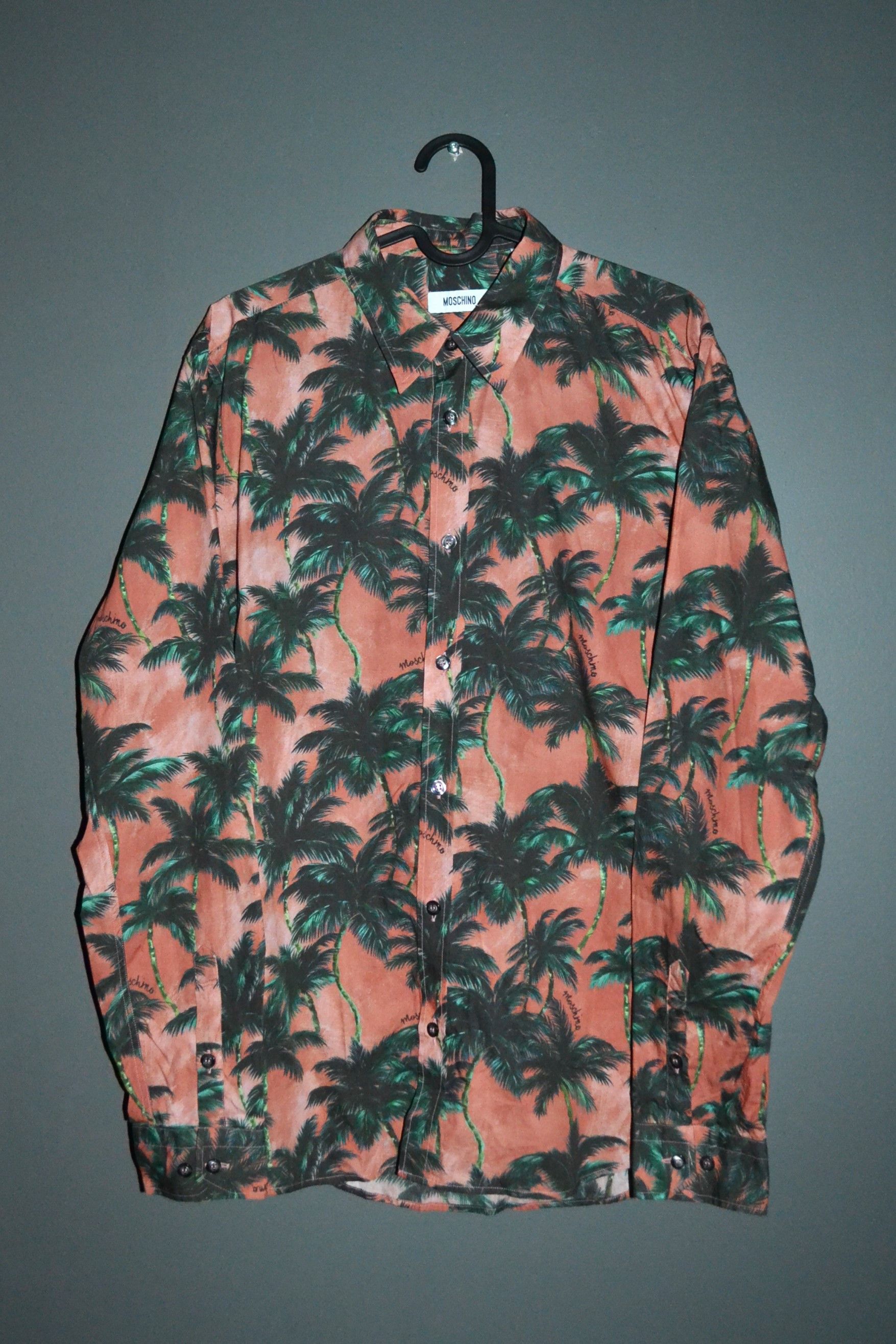 Moschino Moschino Vintage Palms Shirt M Size US M / EU 48-50 / 2 - 2 Thumbnail
