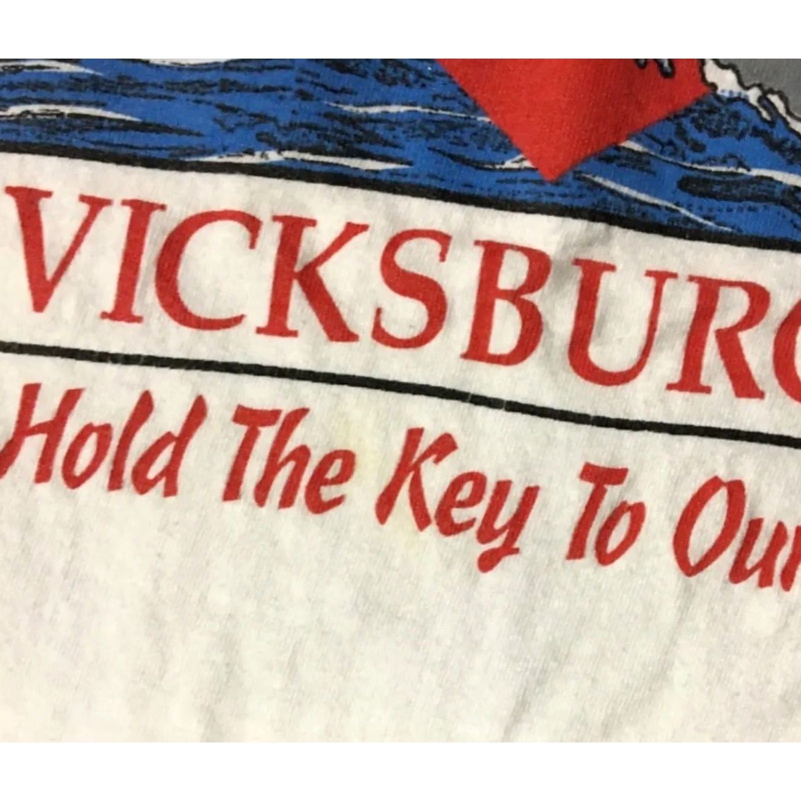 Vintage VINTAGE US Navy USS Vicksburg Battleship Shirt S White Short Sleeve Logo 90s Biker Punk Military Retro 80s Mens Size US S / EU 44-46 / 1 - 6 Thumbnail