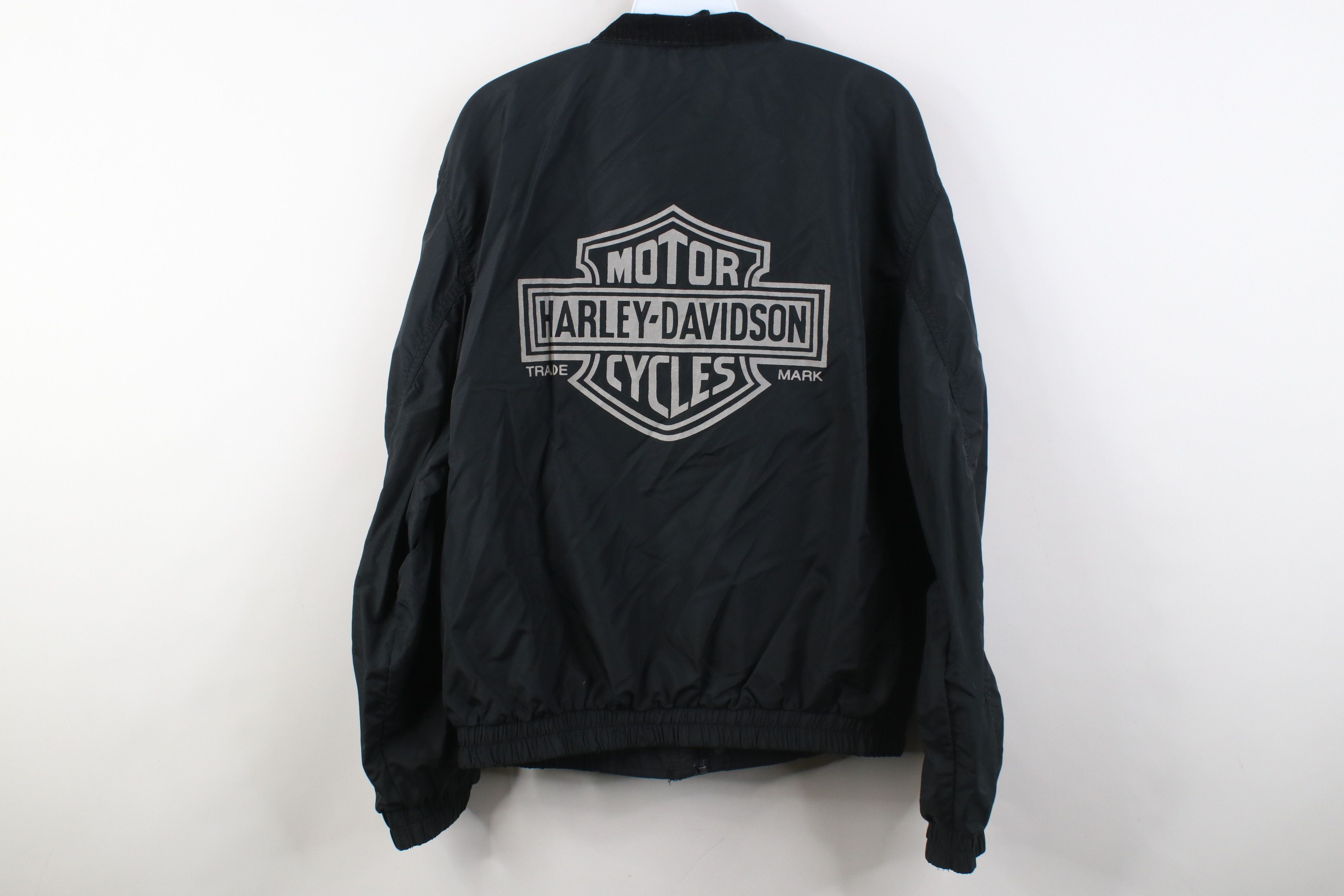 Harley Davidson Vintage 90s Harley Davidson Windbreaker Bomber Jacket USA Size US S / EU 44-46 / 1 - 14 Thumbnail