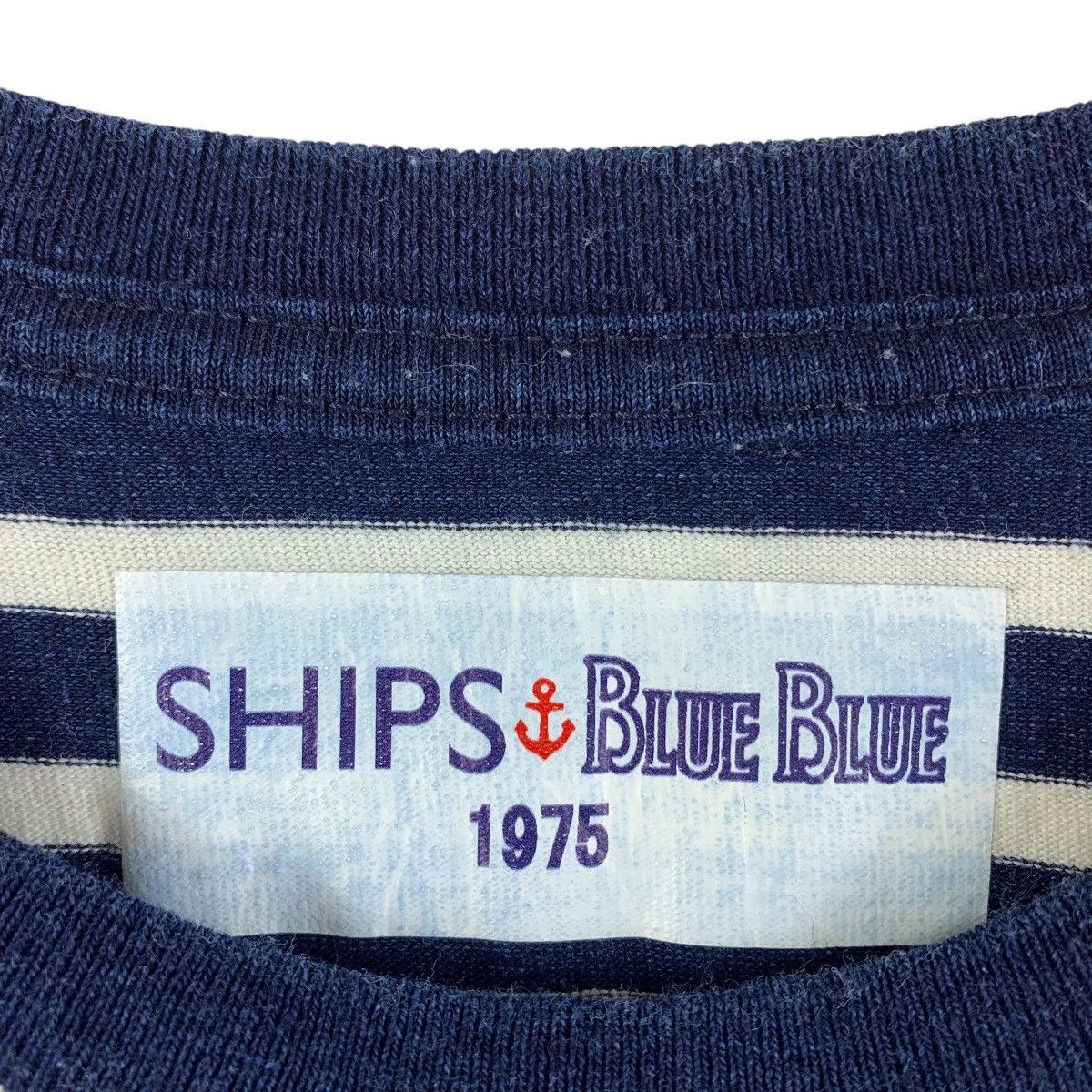 Blue Blue Japan × Japanese Brand × Vintage Vintage BLUE BLUE X SHIP big spellout logo printed tee Size US M / EU 48-50 / 2 - 3 Thumbnail