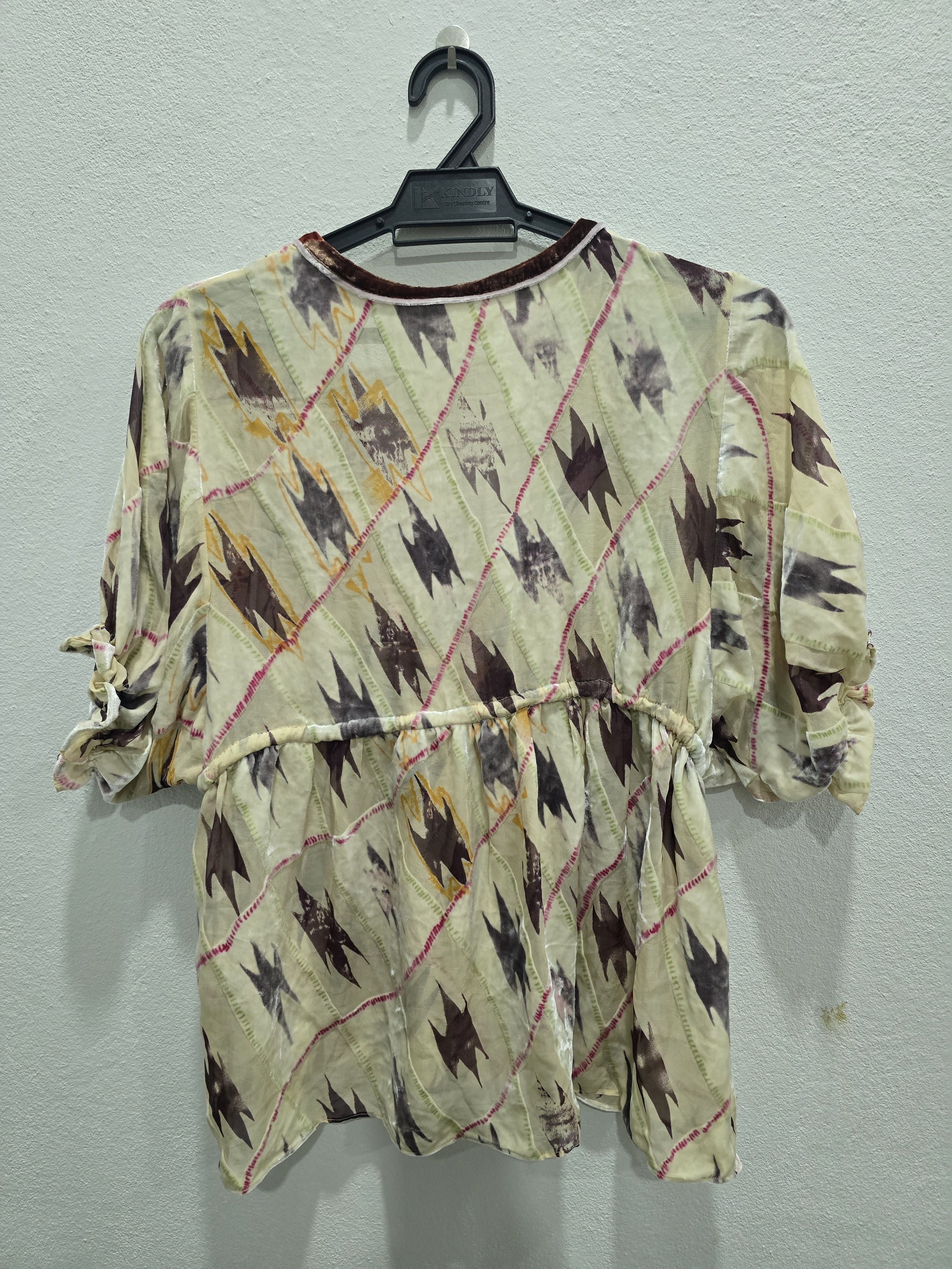Issey Miyake × Tsumori Chisato 🔥RARE🔥Vintage Tsumori Chisato Silk Shirt blouse Size M / US 6-8 / IT 42-44 - 2 Thumbnail