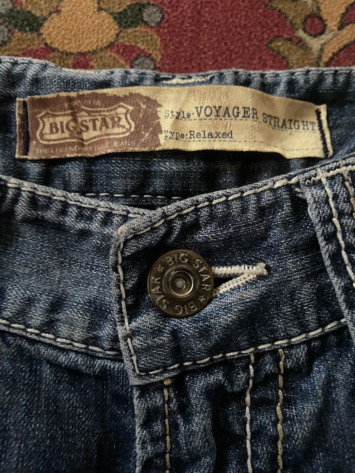 Affliction × Big Star × Vintage Vintage Big Star Distressed Bootcut Denim Size US 33 - 9 Thumbnail