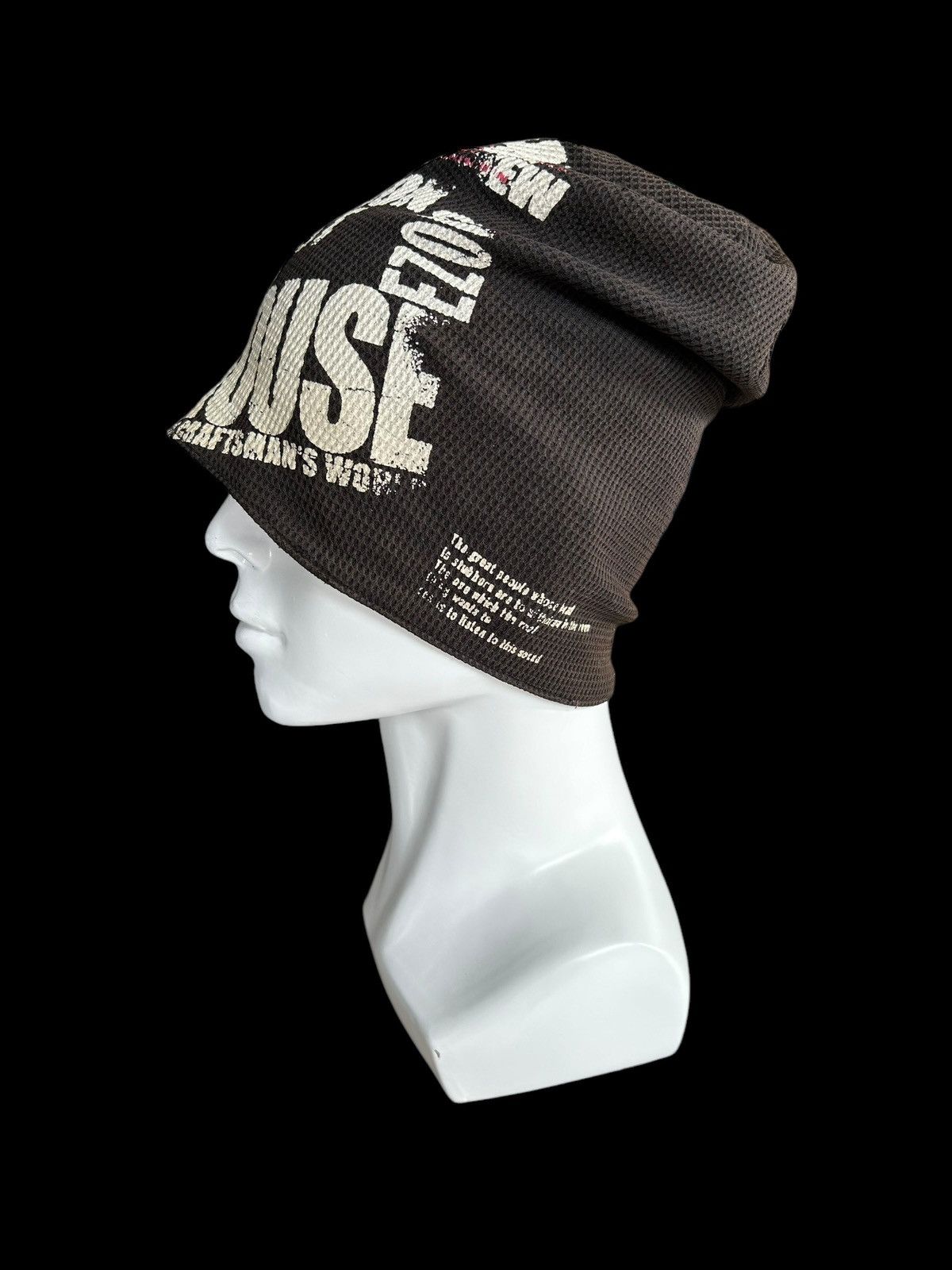 Japanese Brand Sunfaded Japanese Punk Bondage Style Beanie Hats Size ONE SIZE - 3 Thumbnail