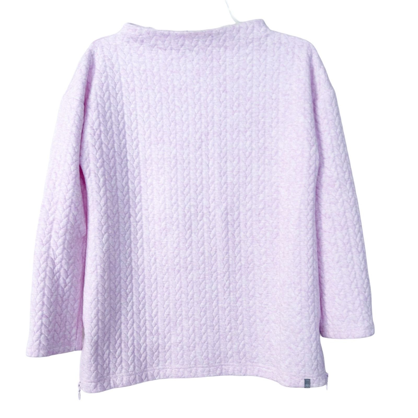 Other T by Talbots Pink Quilted Sweater Sz XS Size XS / US 0-2 / IT 36-38 - 6 Thumbnail