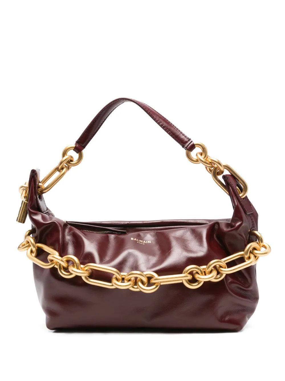 Balmain o1loc1c0526 Size: OS / Medium Sync Shoulder Bag in Burgundy Size ONE SIZE - 1 Thumbnail